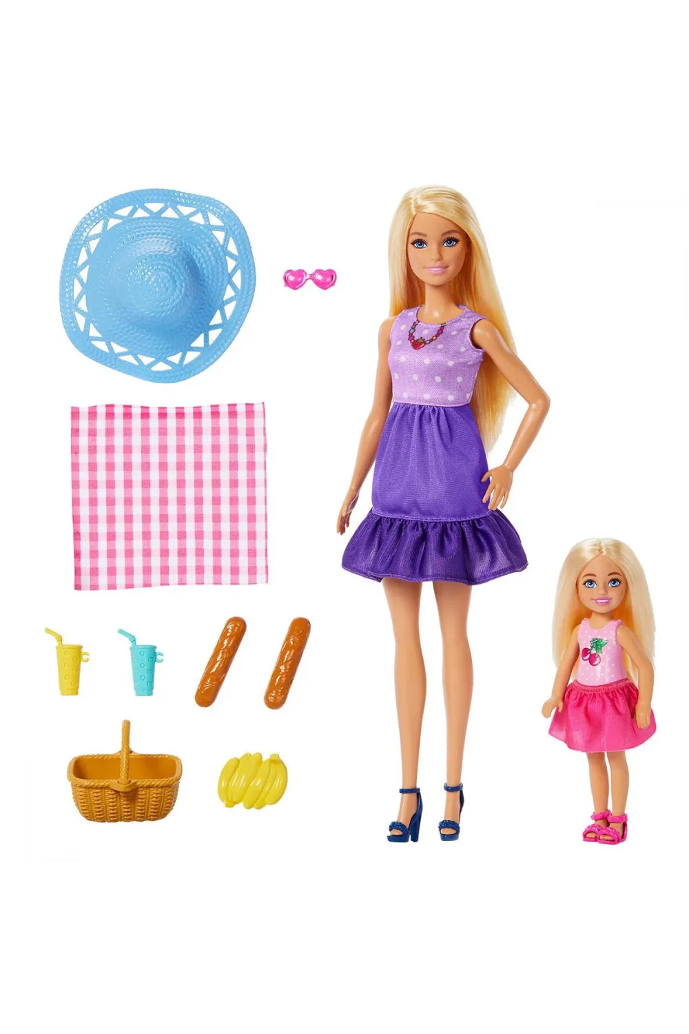 JBF43 Barbie Malibu ve Chelsea ve Aksesuarları