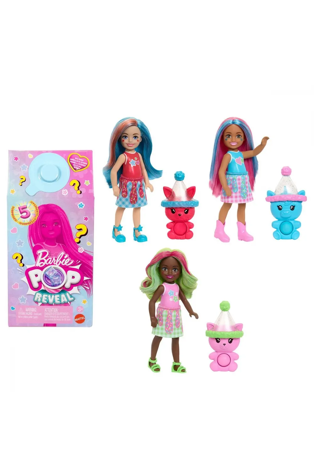 JCN89 Barbie Chelsea POP Reveal Milkshake Serisi