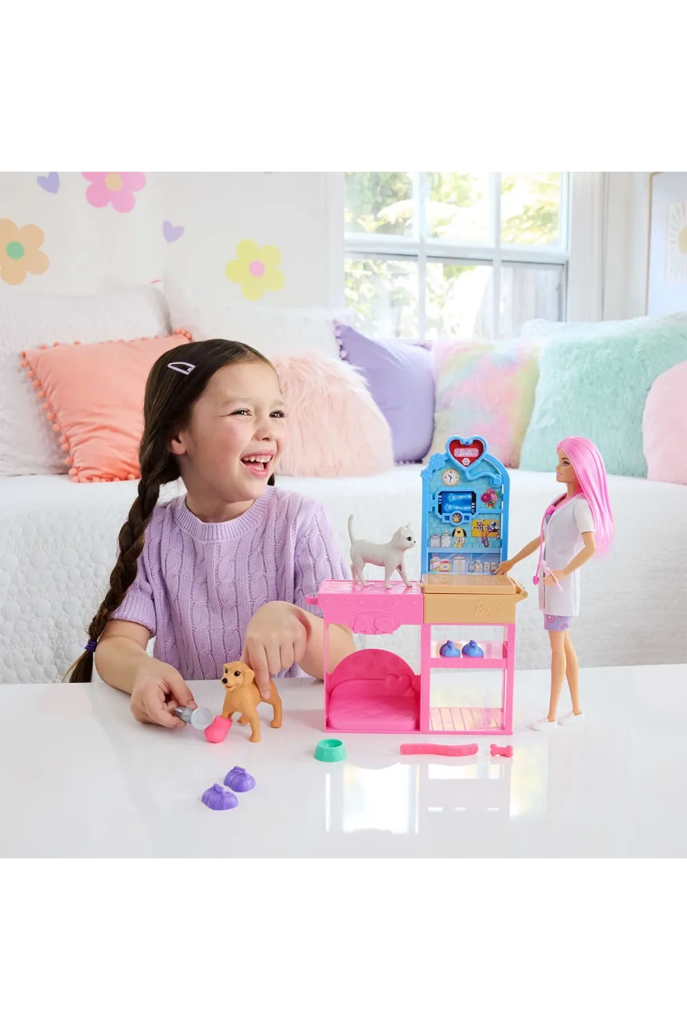 JFX93 Barbie ve Veteriner Kliniği ve Aksesuarları