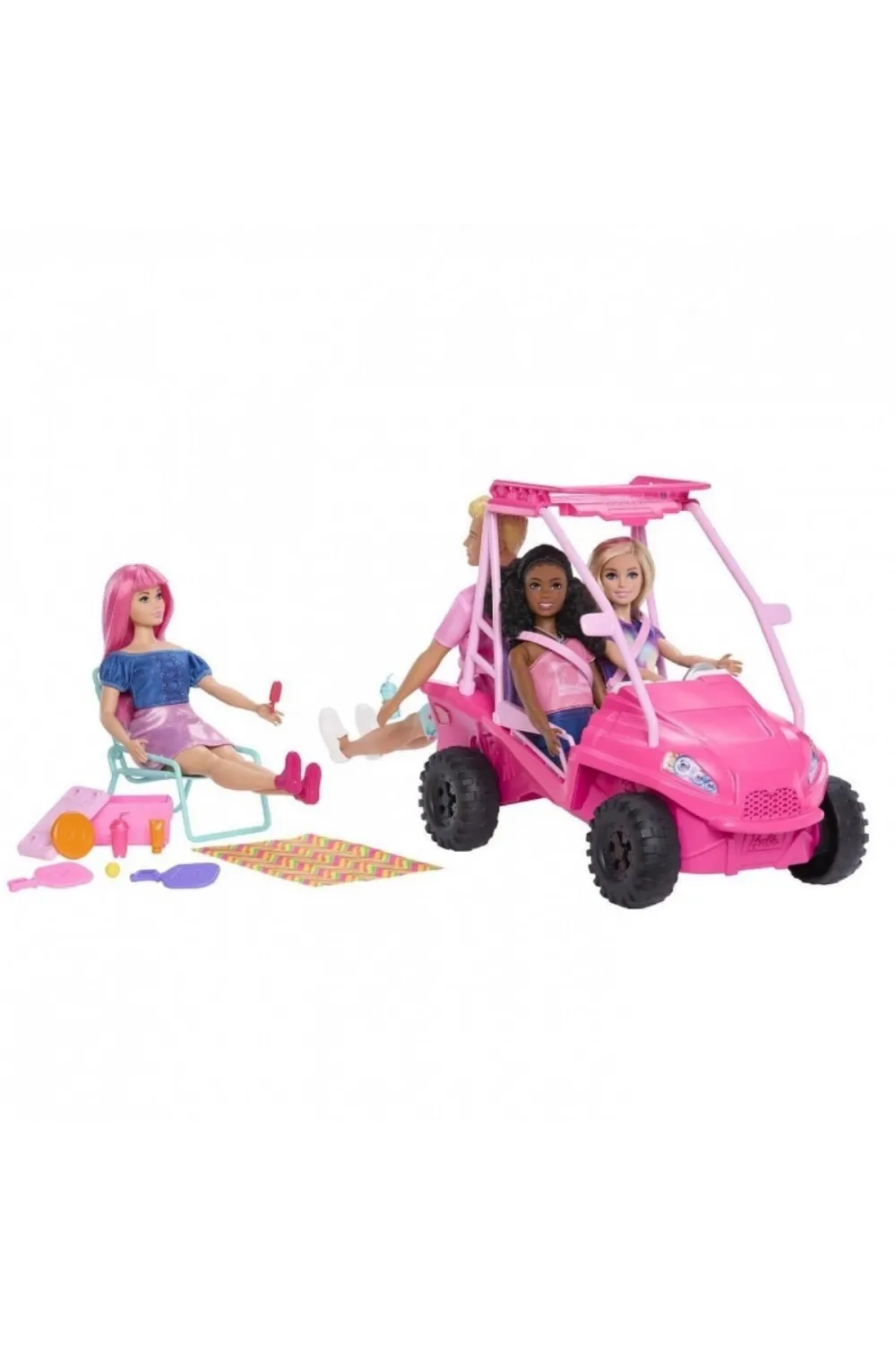 JFV68 Plaj Arabası Oyun Seti - Barbie Mysteries: Beach Detectives
