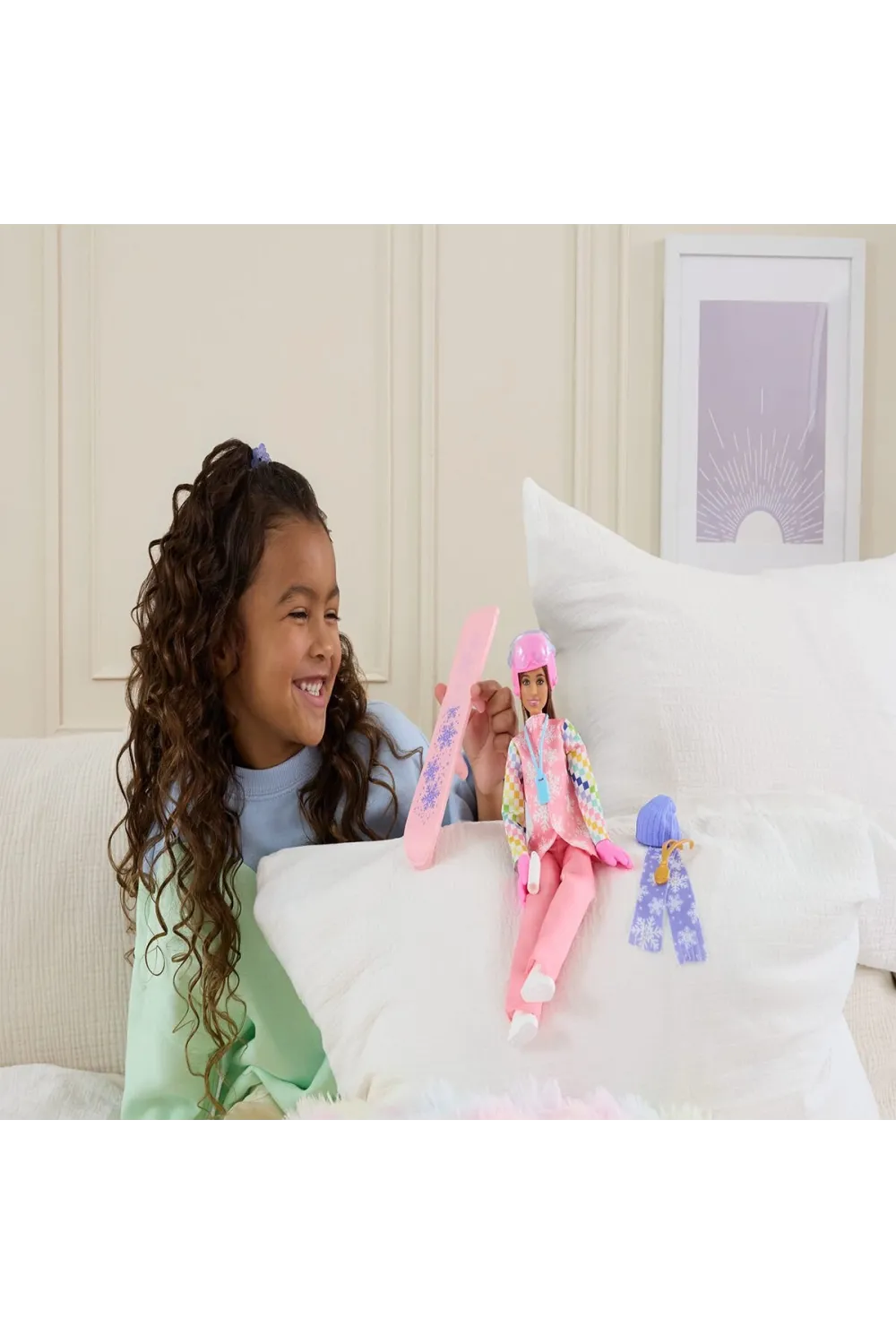 JKF78 Barbie Snowboard Sporcusu Oyun Seti