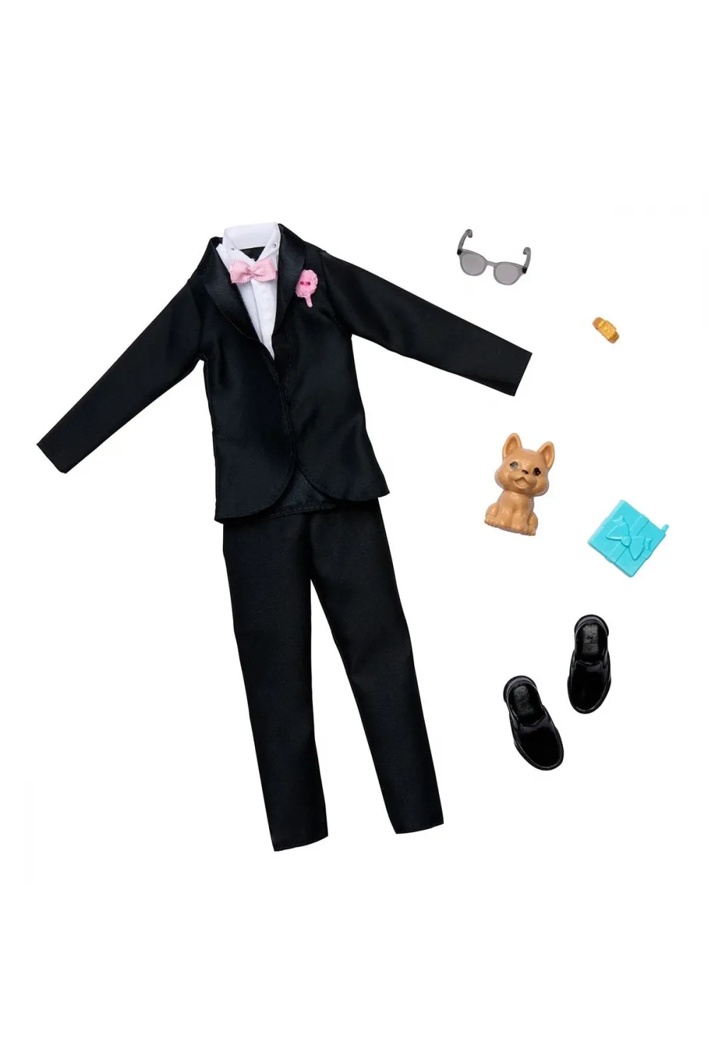 HWV77 Barbie + Ken Fashion - Damat Aksesuarları (Bebekler ürüne dahil değildir.)