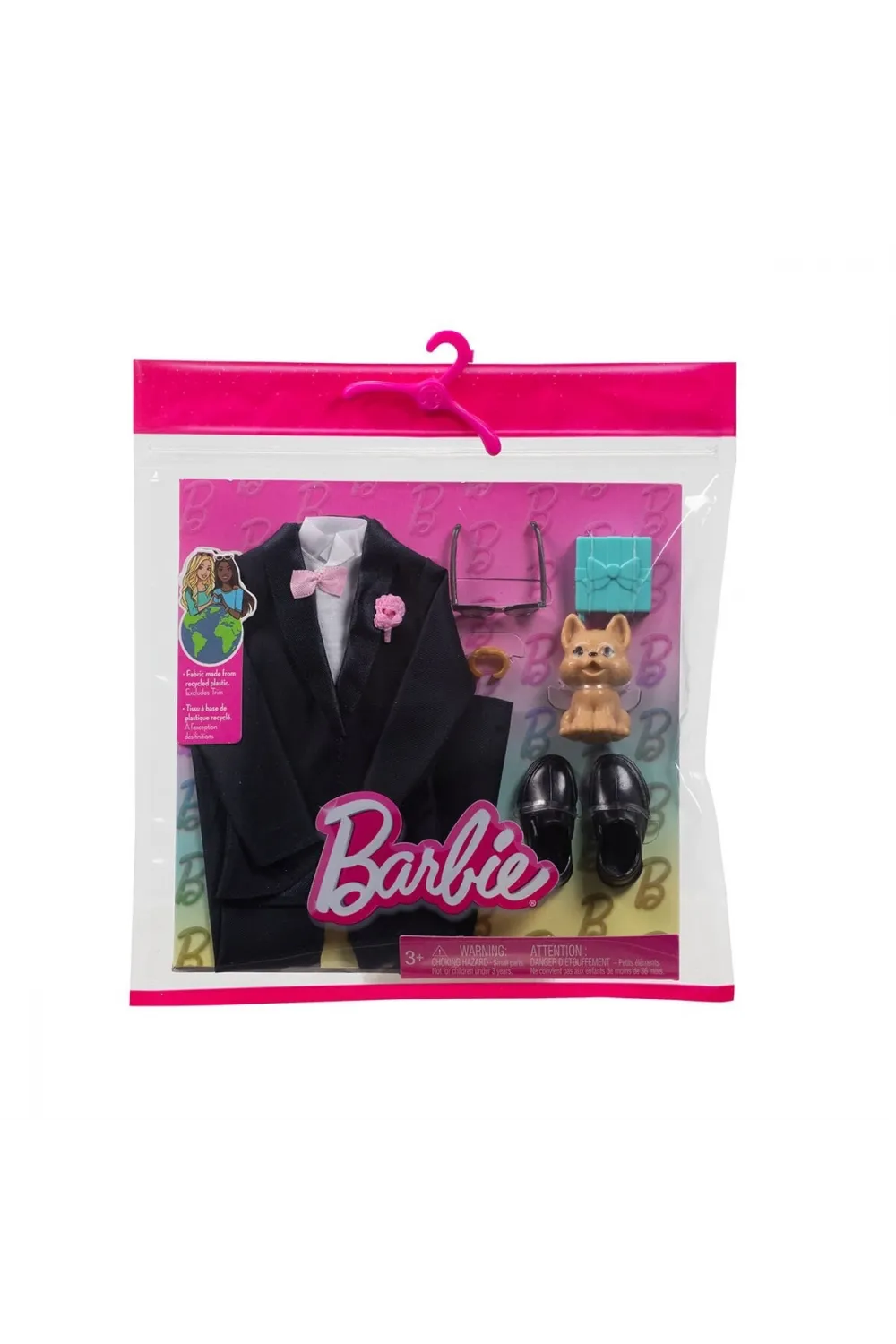 HWV77 Barbie + Ken Fashion - Damat Aksesuarları (Bebekler ürüne dahil değildir.)