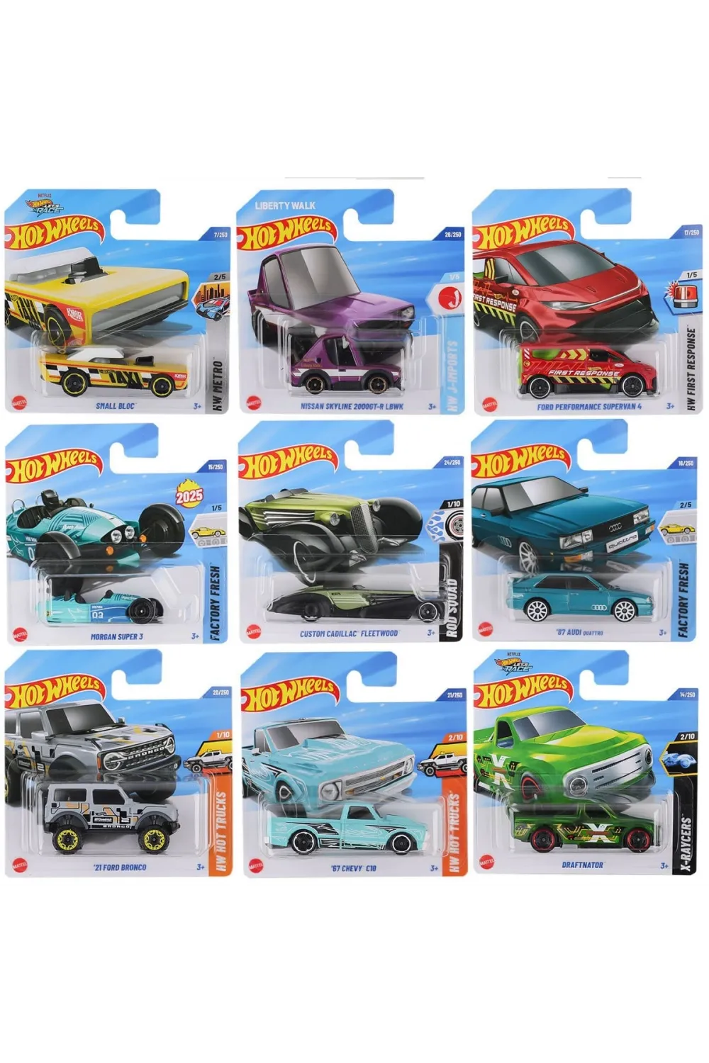 5785 Hot Wheels Araba 72 adet koli ile satılır. Koli fiyatıdır.
