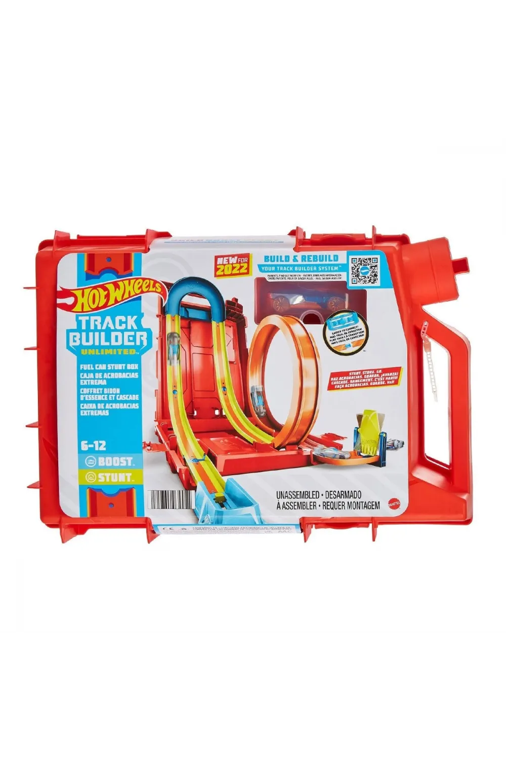 HDX78 HW Track Builder Benzin Bidonu Akrobasi Seti, Hot Wheels Track Builder
