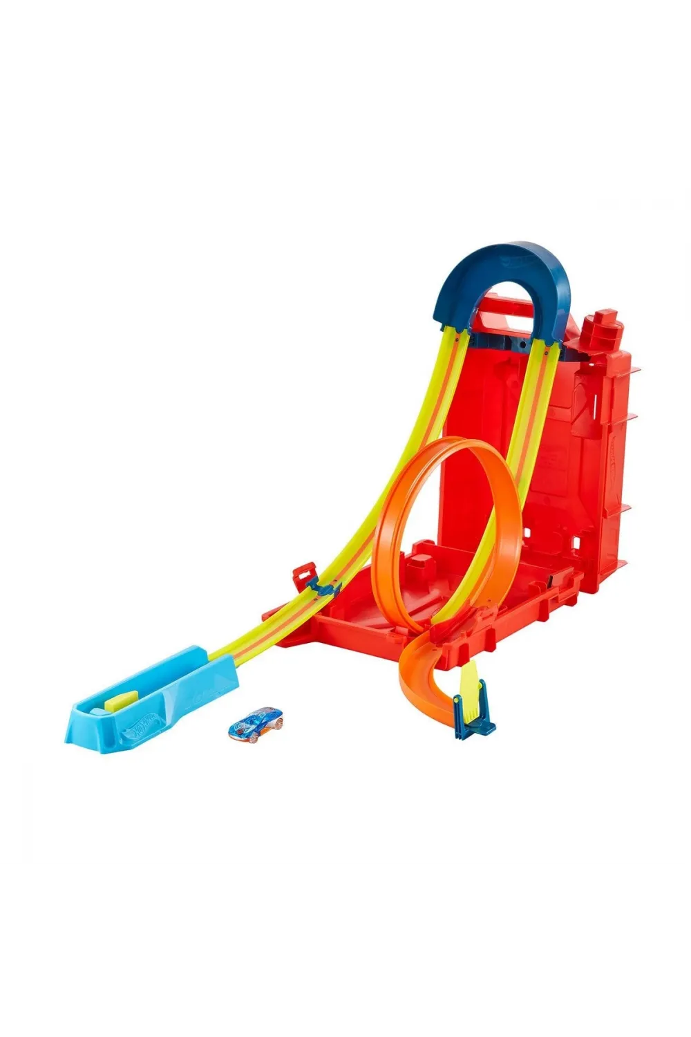 HDX78 HW Track Builder Benzin Bidonu Akrobasi Seti, Hot Wheels Track Builder