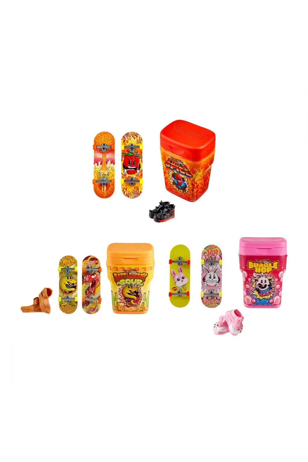 HTP10 Hot Wheels Skate İkili Parmak Kaykay Kutusu (Aromalı Sakız Kutusu Temalı)