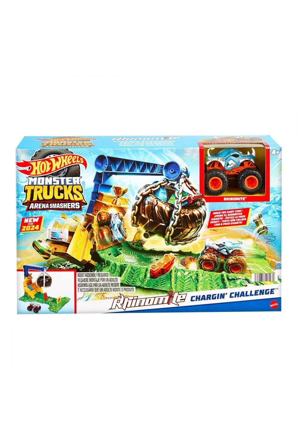 HTP18 Hot Wheels Monster Trucks Arenada Rhinomite Mücadelesi
