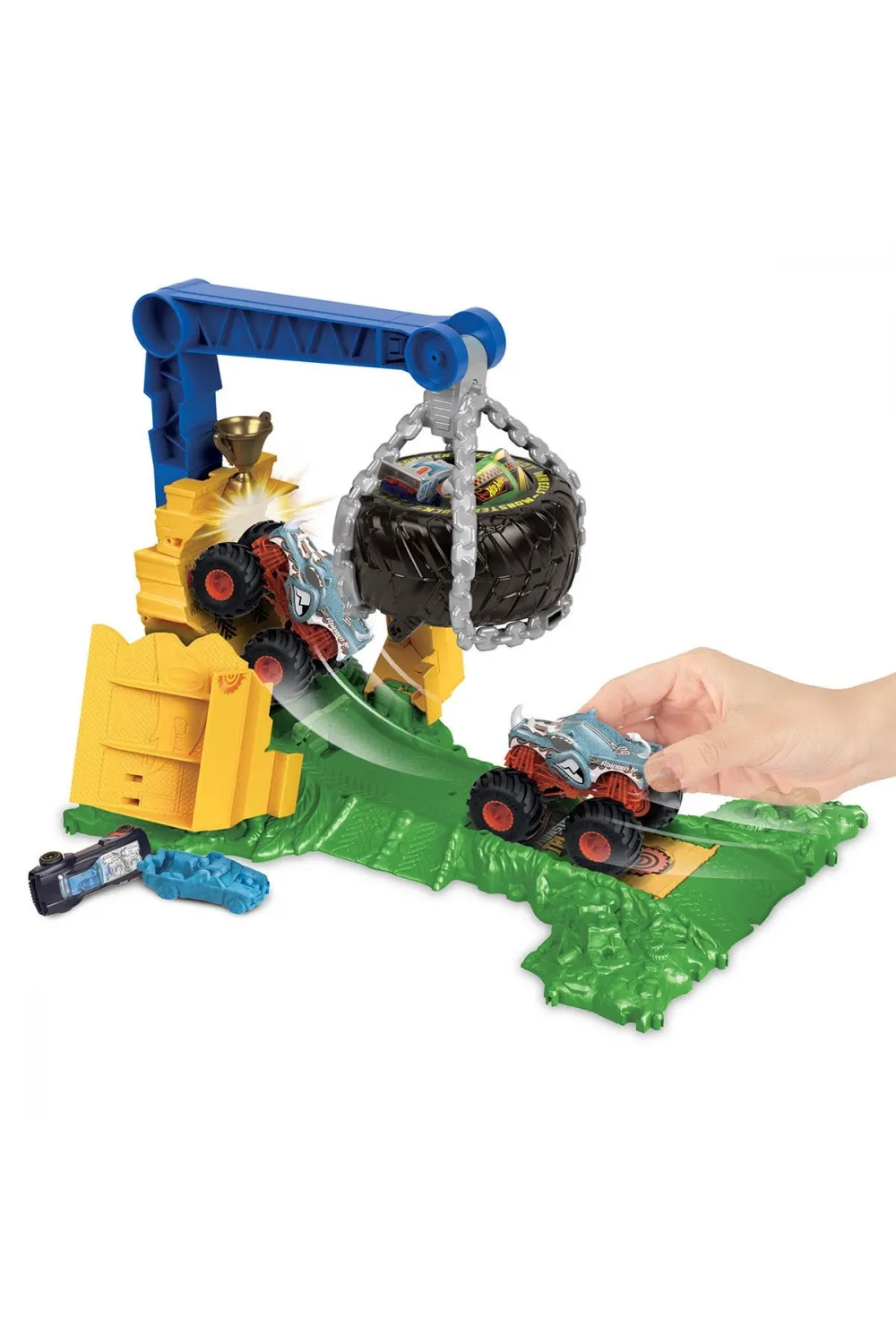 HTP18 Hot Wheels Monster Trucks Arenada Rhinomite Mücadelesi