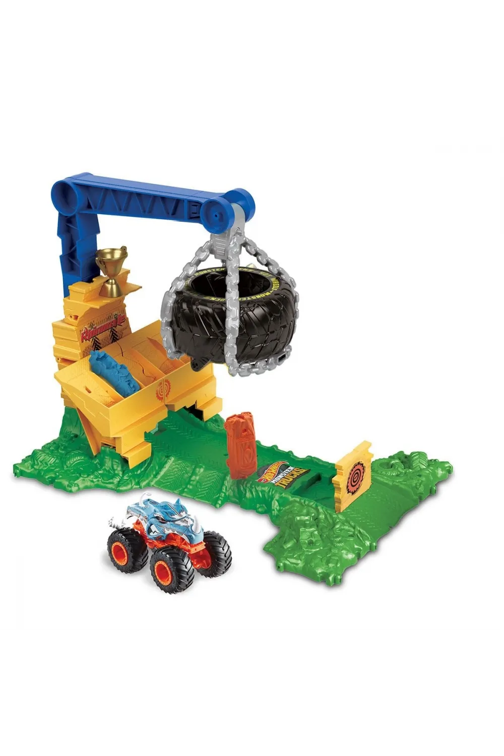 HTP18 Hot Wheels Monster Trucks Arenada Rhinomite Mücadelesi
