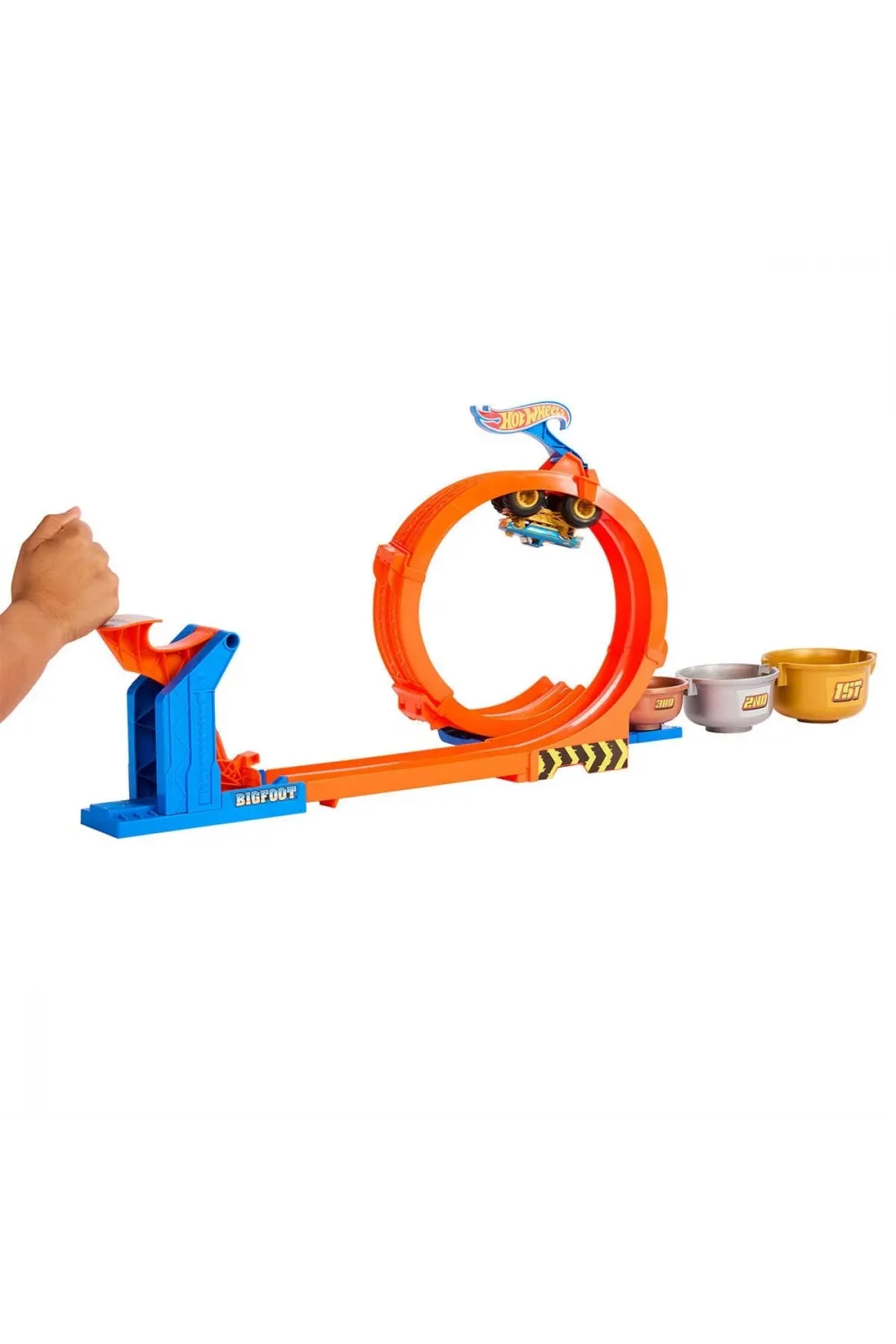 JBX64 Hot Wheels Monster Trucks Döngü ve Takla Bigfoot Oyun Parkuru