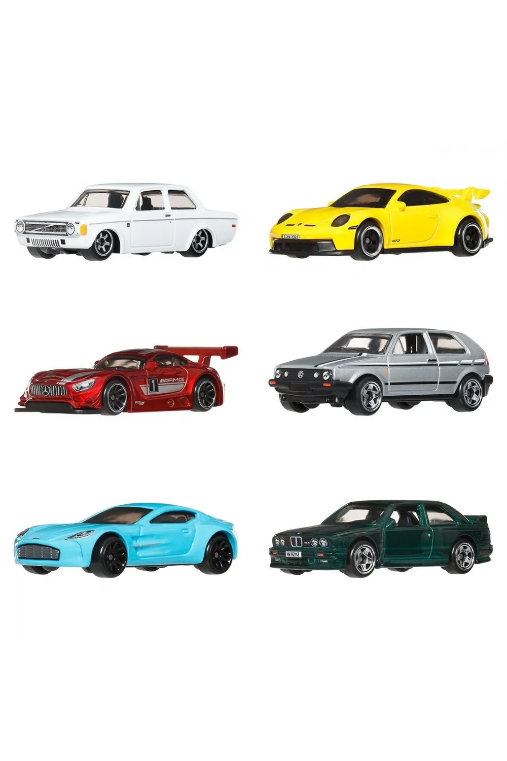 JLB25 Hot Wheels Euro Style 6lı Araç Paketi 1:64