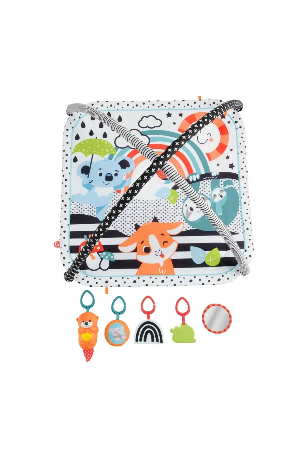HBP41 Fisher-Price® Neşeli Hayvanlar 3ü1 Arada Jimnastik Merkezi