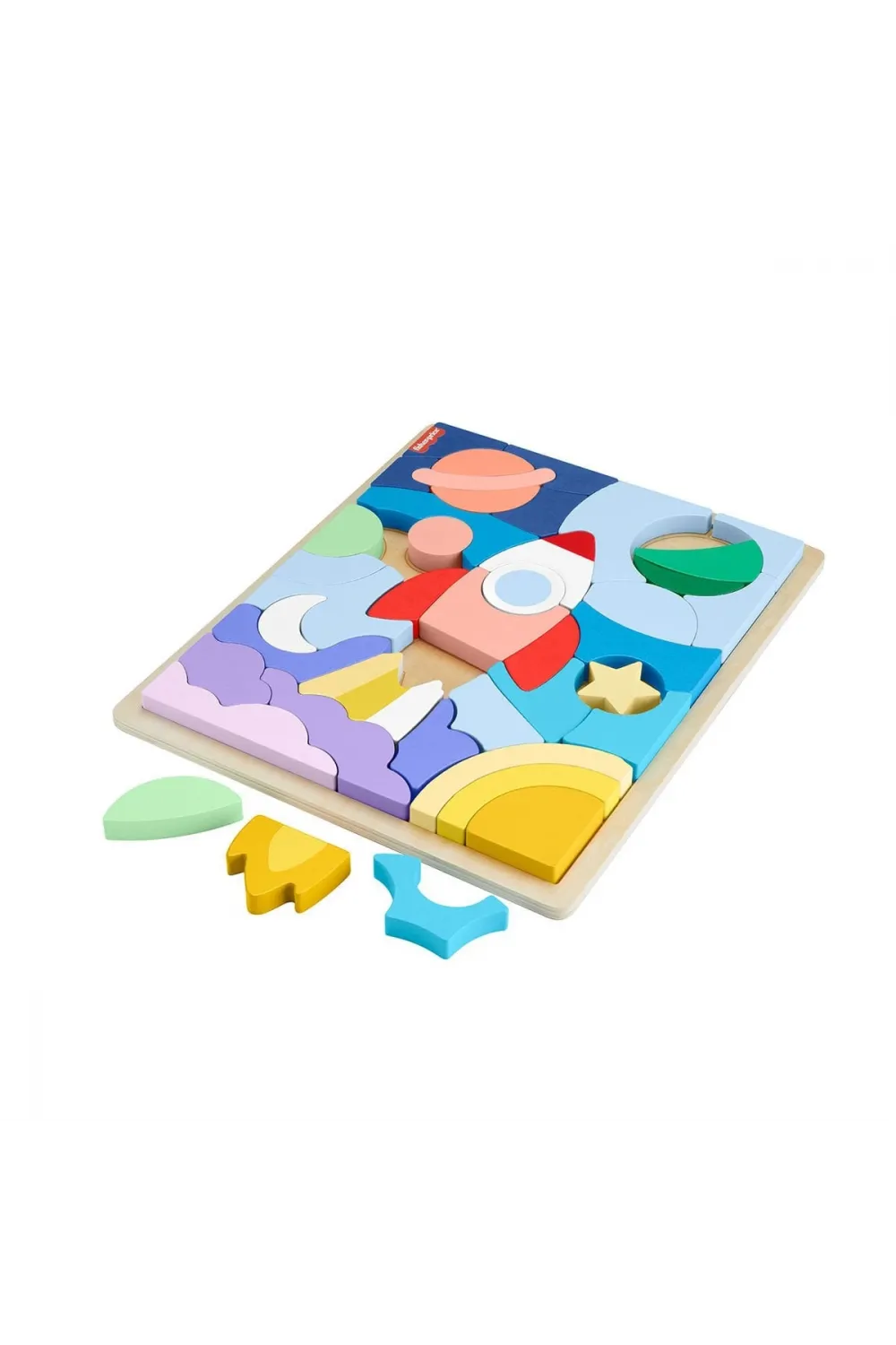 HXY42 Fisher-Price Ahşap Uzay Yapboz