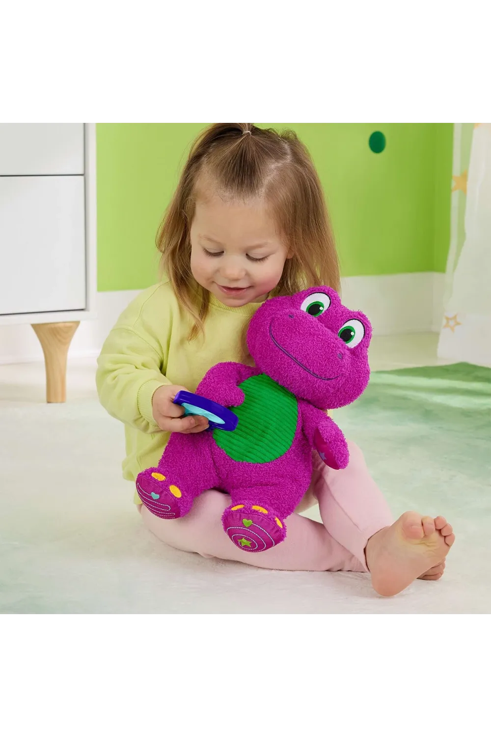 HYG89 Fisher-Price Kalp Yapan Barney Pelüş Oyuncağı