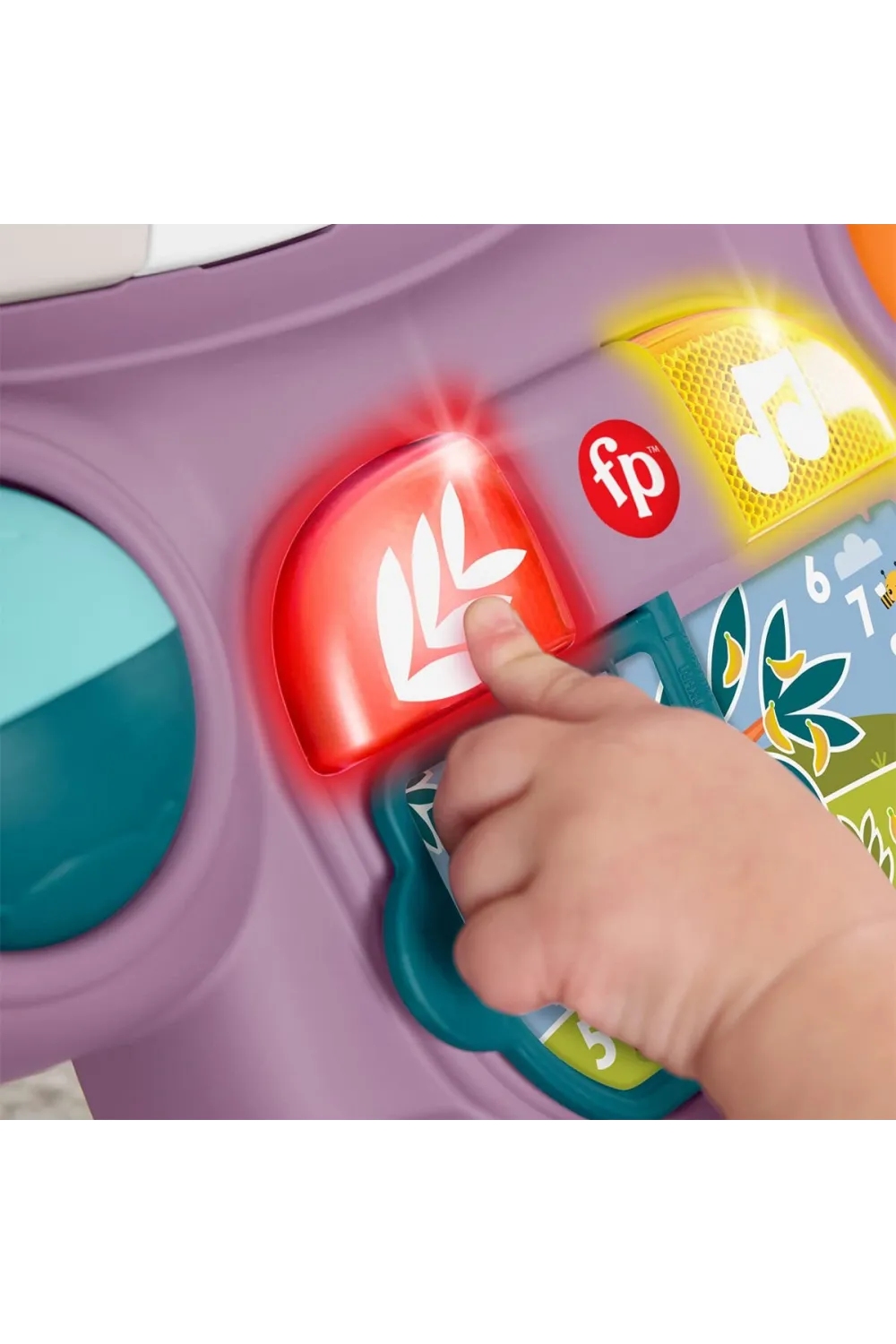 JGW94 Fisher-Price Benimle Öğren Mor Maymun Yürüteç