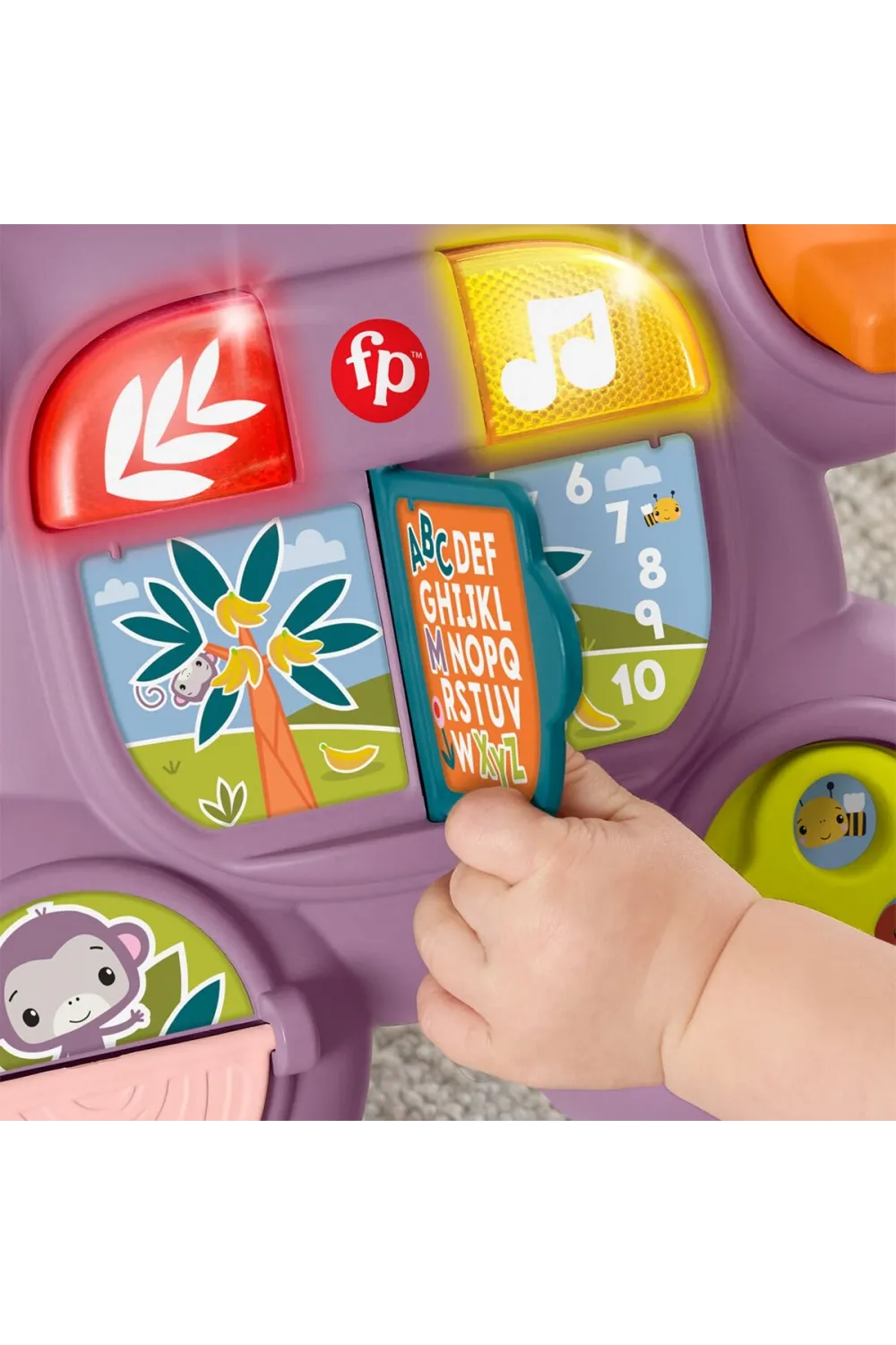 JGW94 Fisher-Price Benimle Öğren Mor Maymun Yürüteç