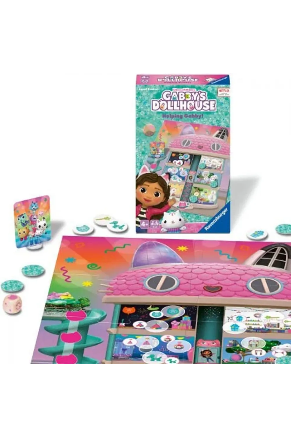 248100 Ravensburger - Gabbys Dollhouse - Seyahat Boy Kutu Oyunu