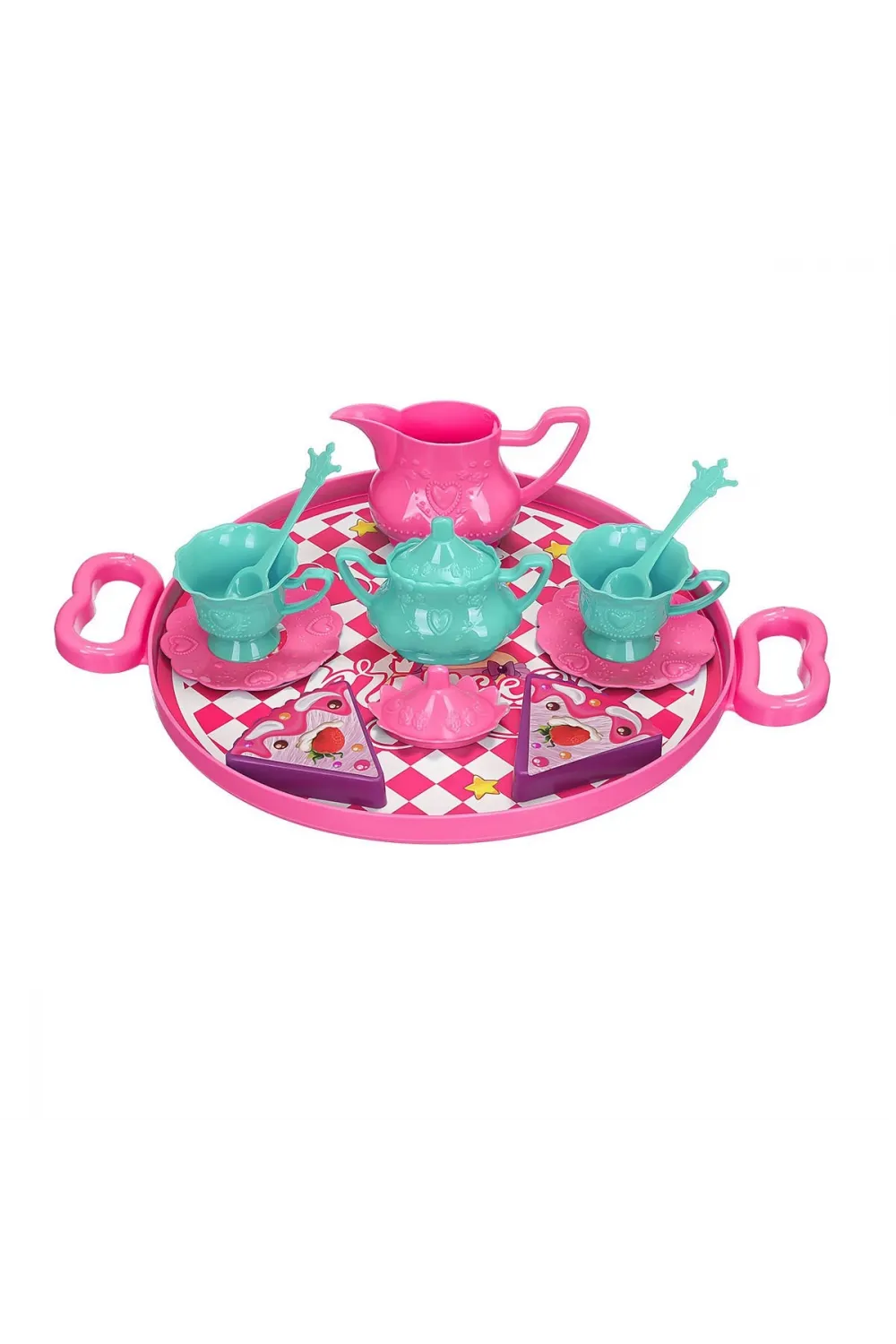 ERN-893 HEROES TOYS TEPSİLİ ÇAY VE KEK SETİ