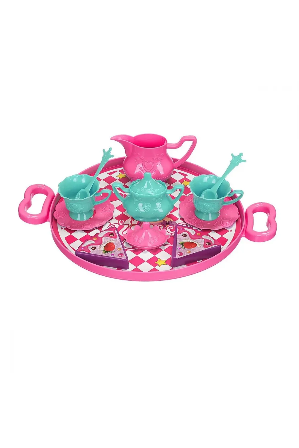 ERN-893 HEROES TOYS TEPSİLİ ÇAY VE KEK SETİ