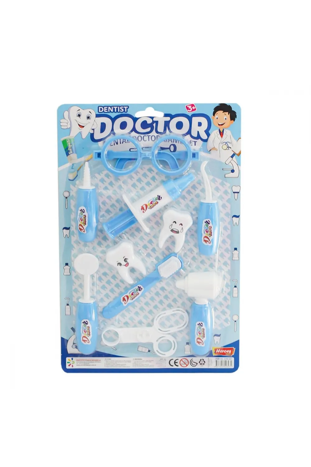 ERN-897 HEROES TOYS KARTELALI ERKEK DİŞÇİ SETİ
