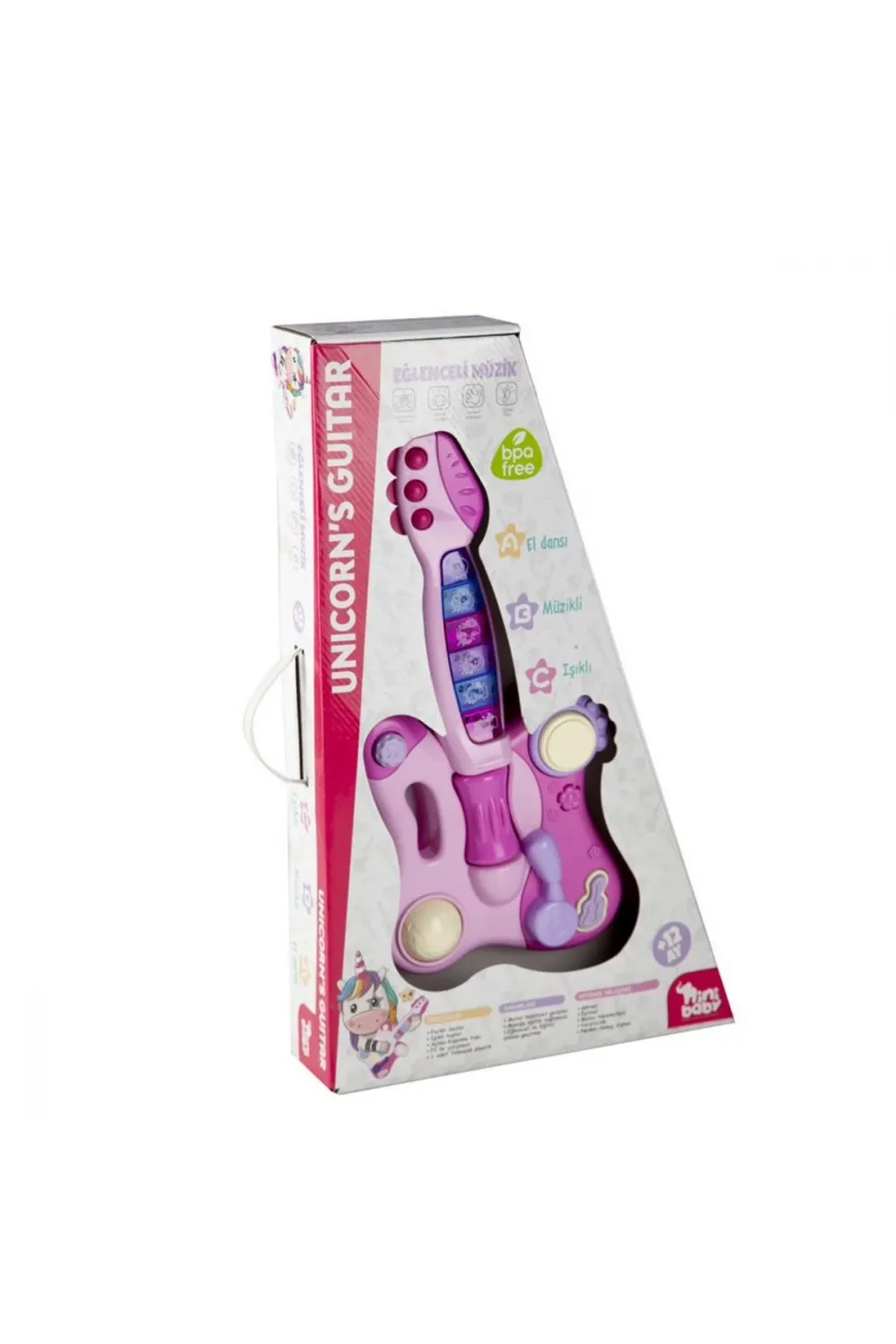 ER-205 NİNİ BABY GİTAR UNİCORN IŞIKLI SESLİ MÜZİKLİ