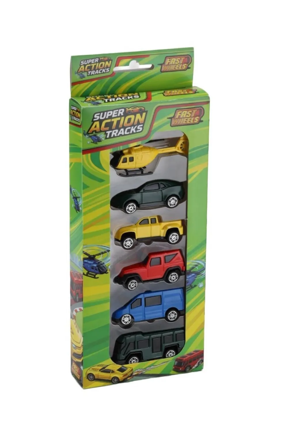 ER-256 FAST WHEELS SUPER ACTION TRACKS 6LI SET 40LI