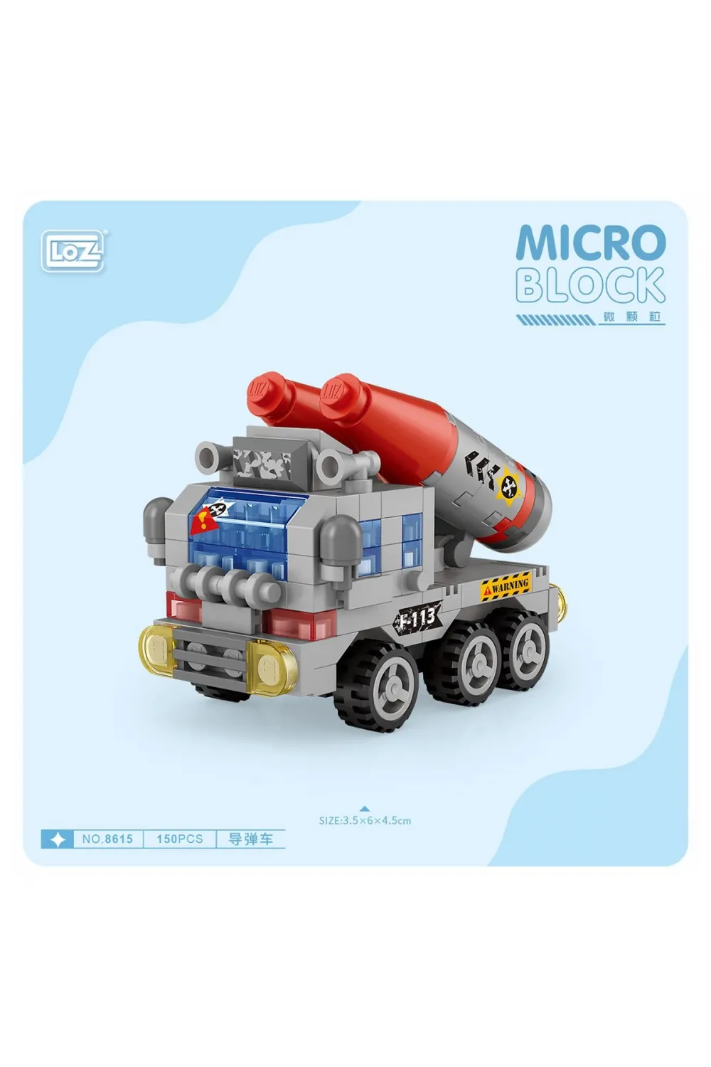 LZ8615 LOZ Araba Blok Seti Mini Poşet 150 Parça -Vagon life