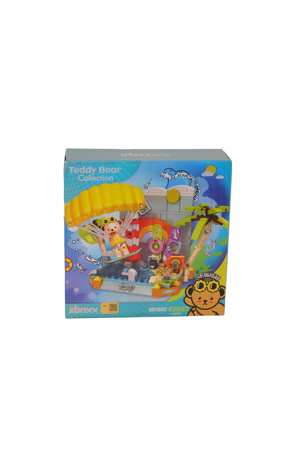 P881007 PANLOS UÇURTMA SÖRFÇÜSÜ TEDDY 204 PARÇA BLOCK OYUNCAK