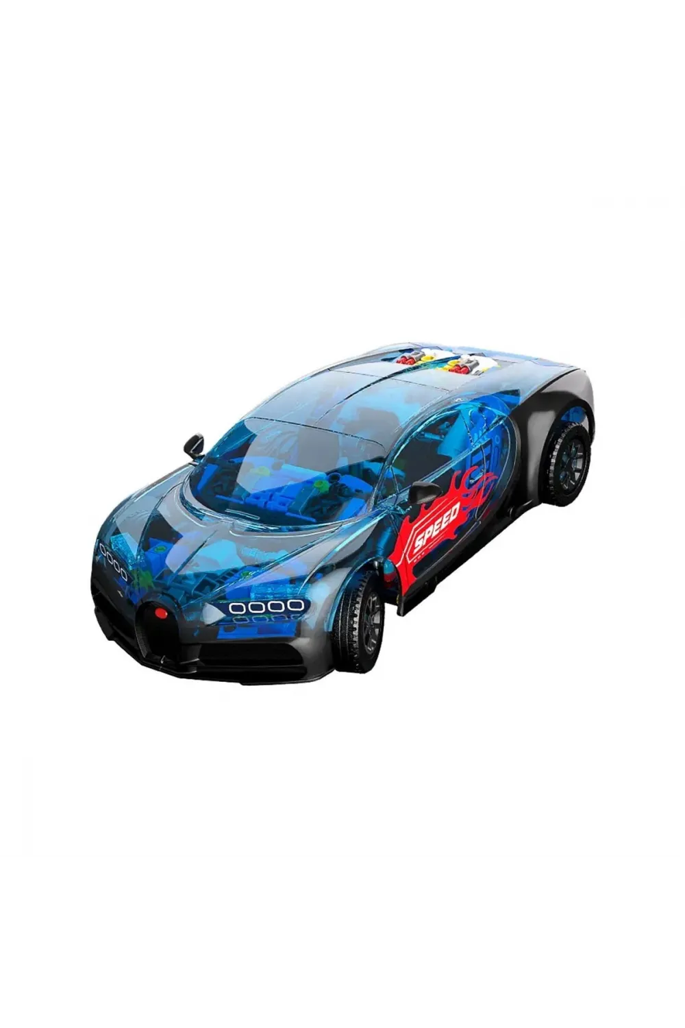 JK8808 JAKİ MEKANİK BUGATTİ MODEL ARABA 798 PARÇA BLOCK OYUNCAK