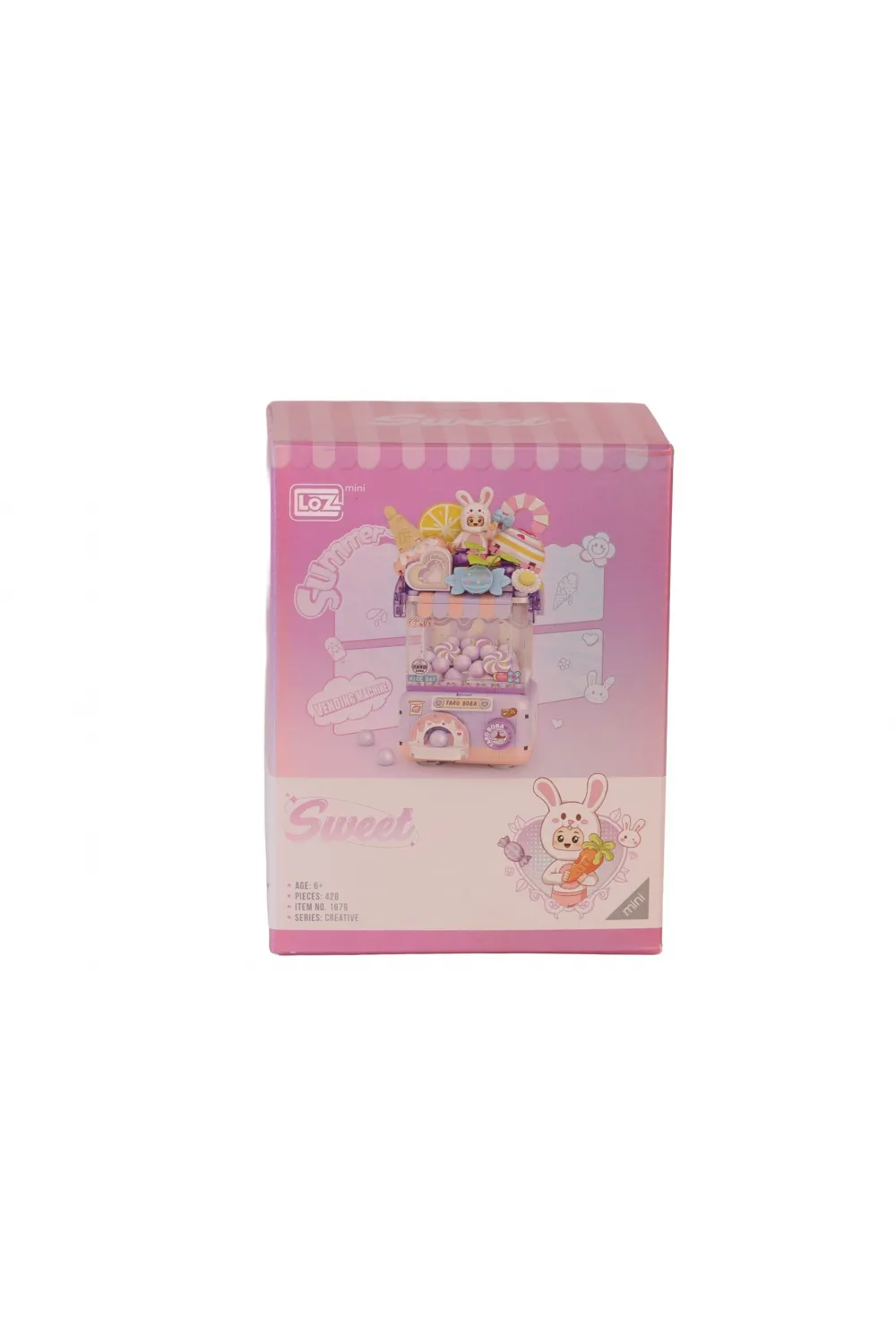 LZ1679 LOZ  Sevimli Gashapon Makineleri MOR  BLOCK OYUNCAK 428 PRÇ