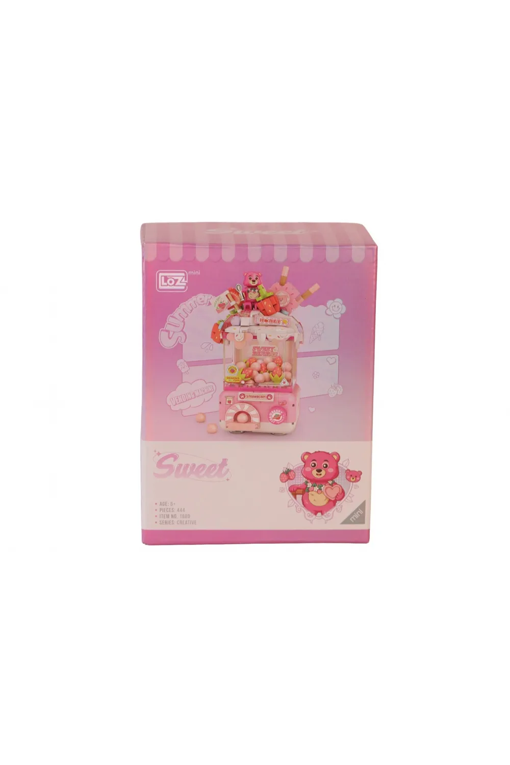 LZ1680 LOZ Sevimli Gashapon Makineleri PEMBE  BLOCK OYUNCAK 428 PARÇA