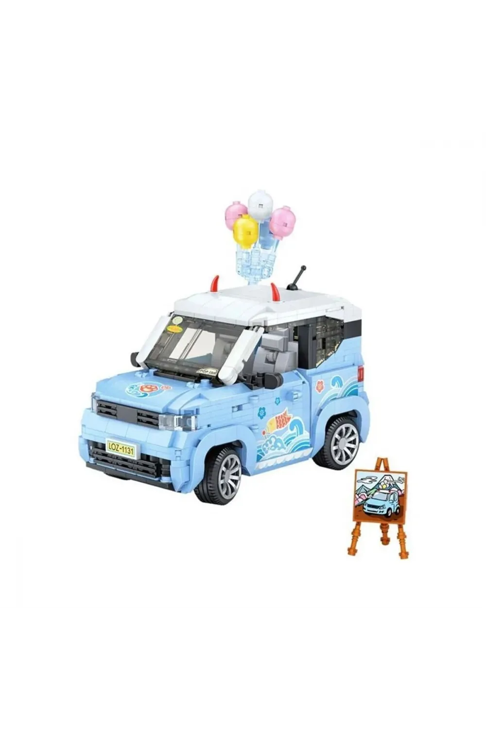 LZ-1131 LOZ BALON ARABASI MAVİ 875 PARÇA BLOCK OYUNCAK