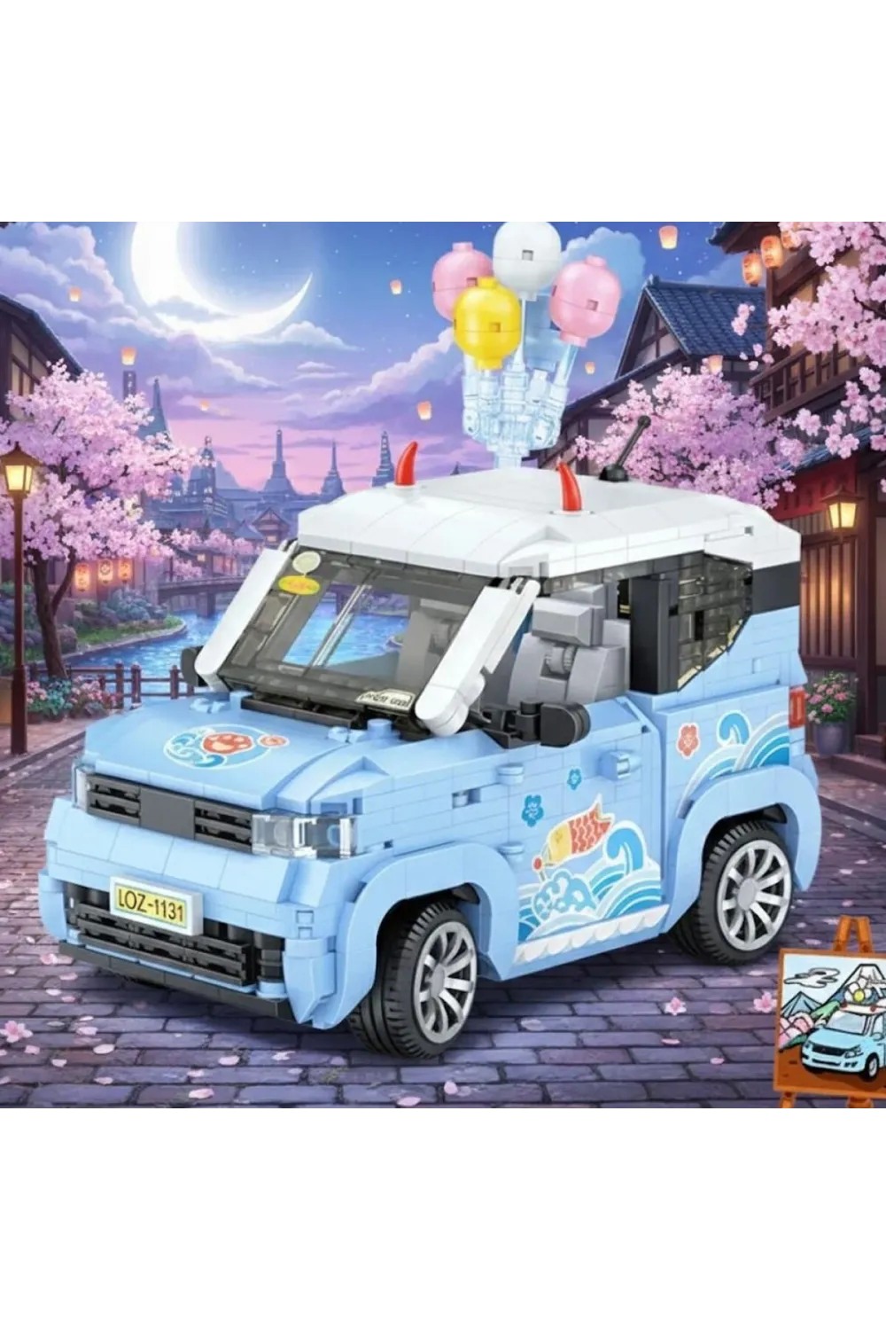 LZ-1131 LOZ BALON ARABASI MAVİ 875 PARÇA BLOCK OYUNCAK