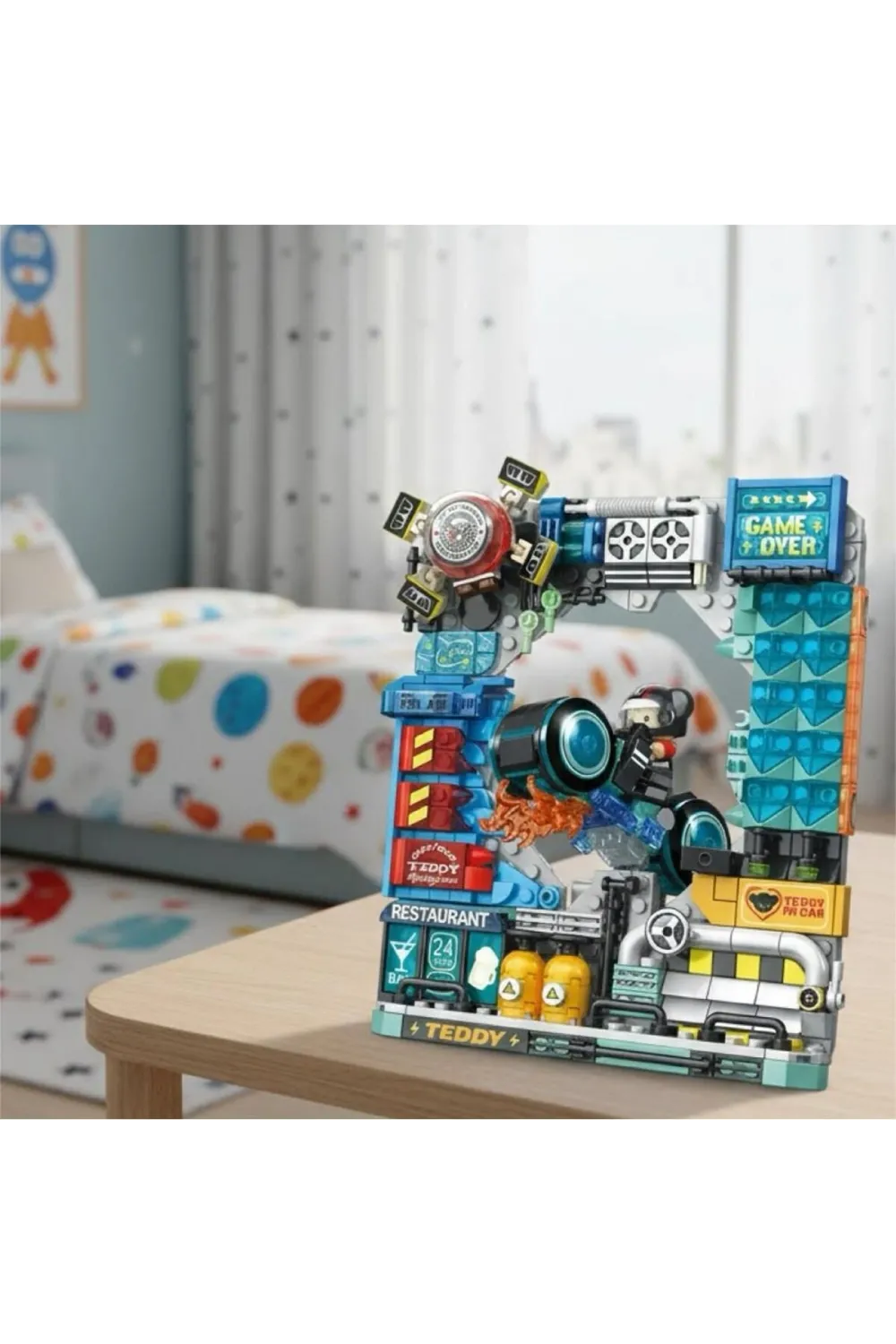 P881505 PANLOS MOTORCU TEDDY 458 PARÇA BLOCK OYUNCAK
