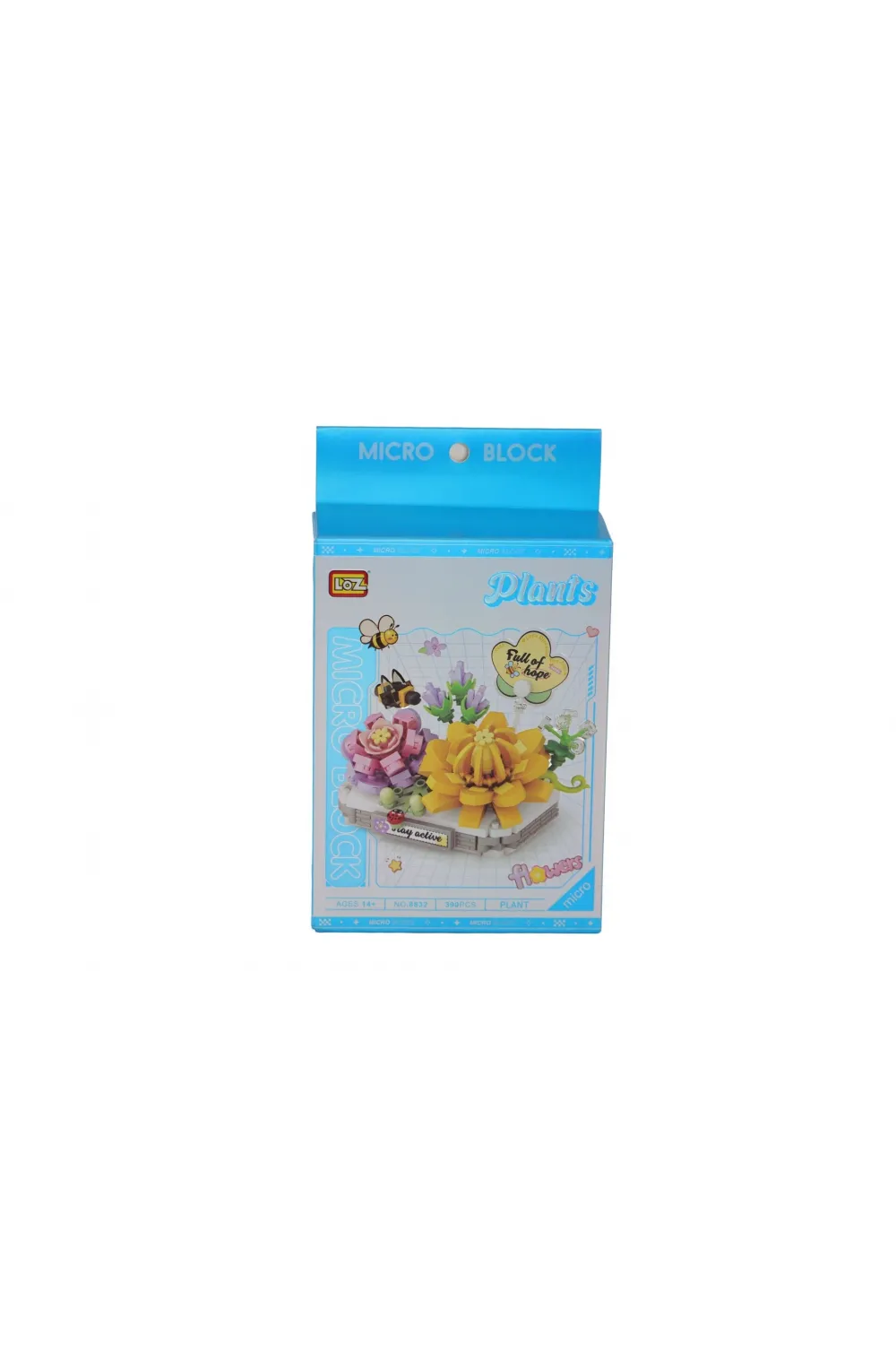 LZ8832 LOZ  Kremsi Yeşim Lotus   BLOCK OYUNCAK