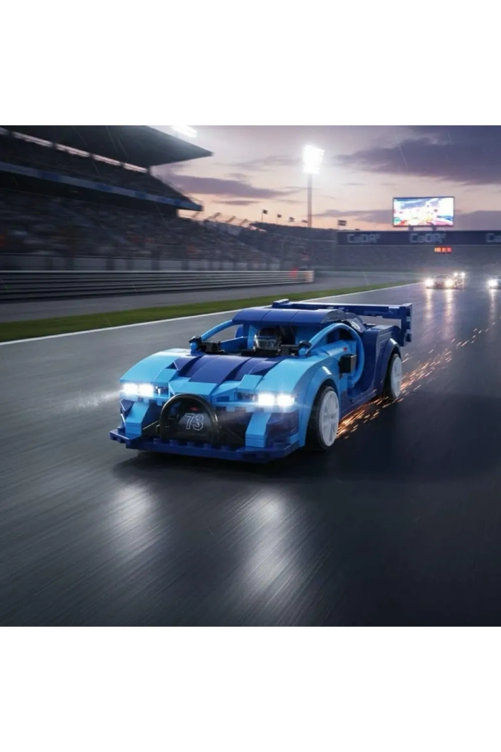 C51073W CADA BLUE RACE CAR 325 PARÇA BLOCK OYUNCAK