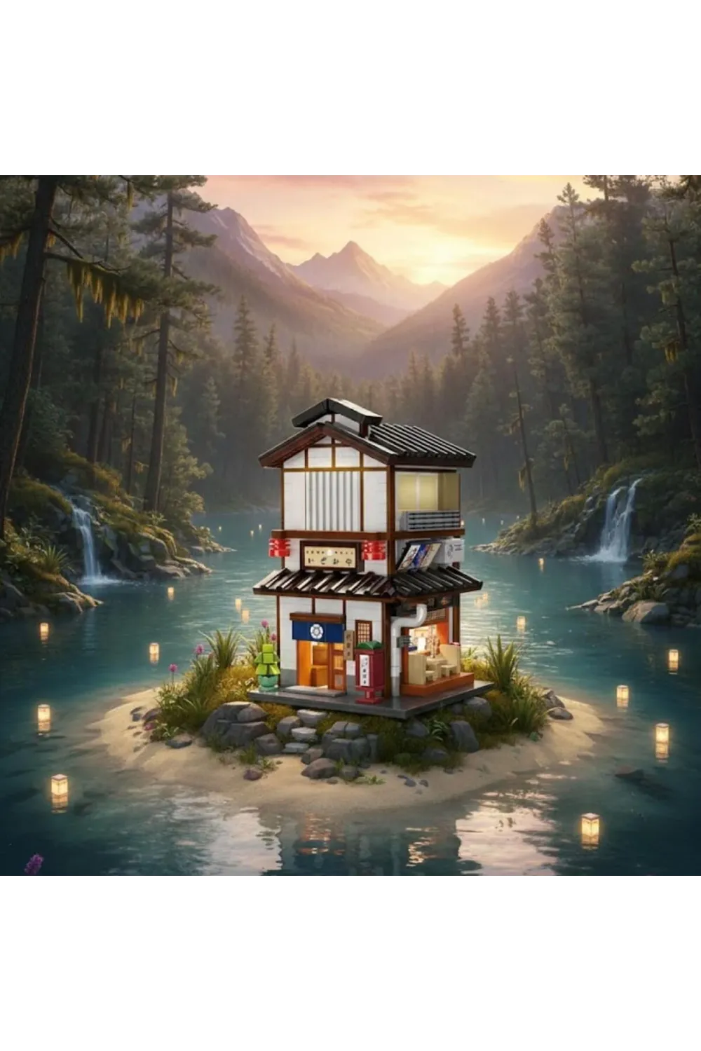 C66019W CADA JAPON SOKAK MANZARASI 1195 PARÇA BLOCK OYUNCAK