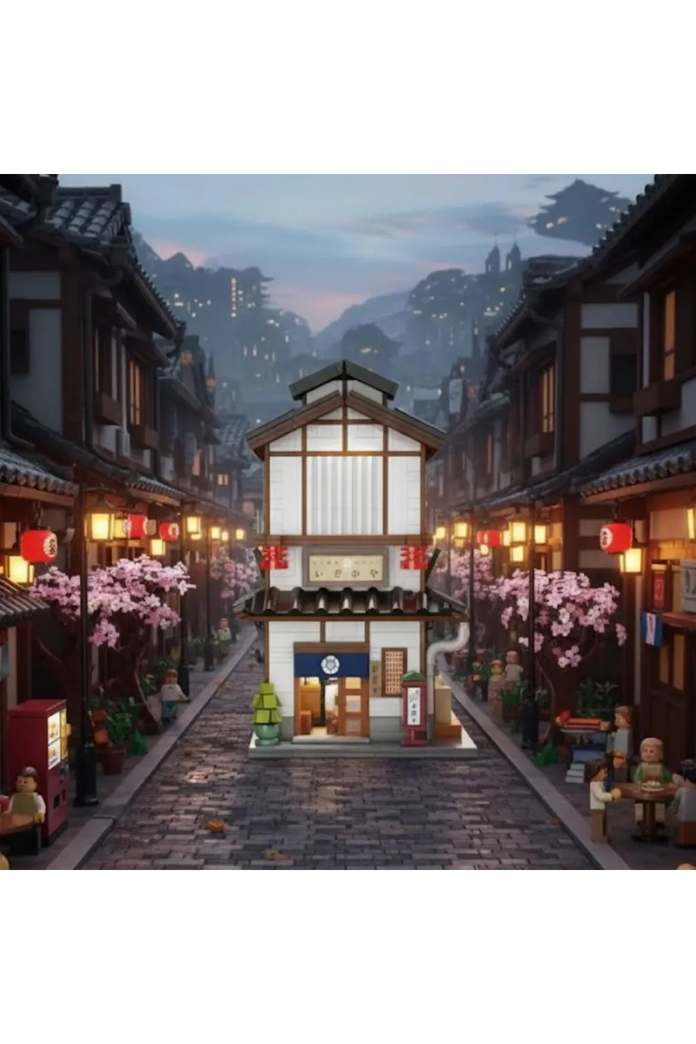 C66019W CADA JAPON SOKAK MANZARASI 1195 PARÇA BLOCK OYUNCAK