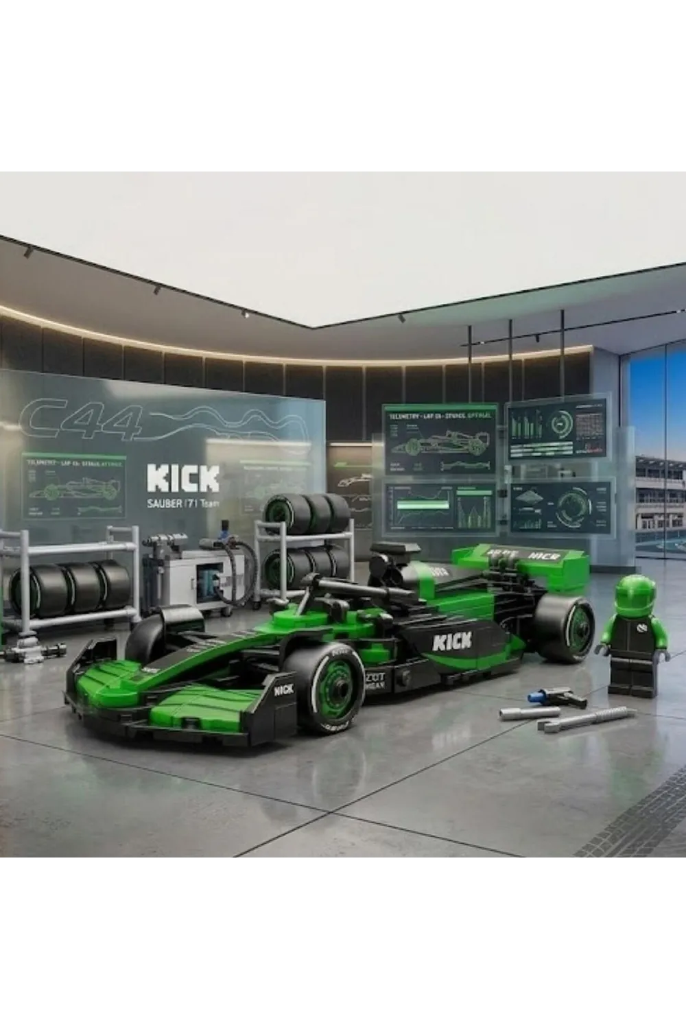 C55082W KICK SAUBER F1 TEAM C45-2025 348 PARÇA OYUNCAK