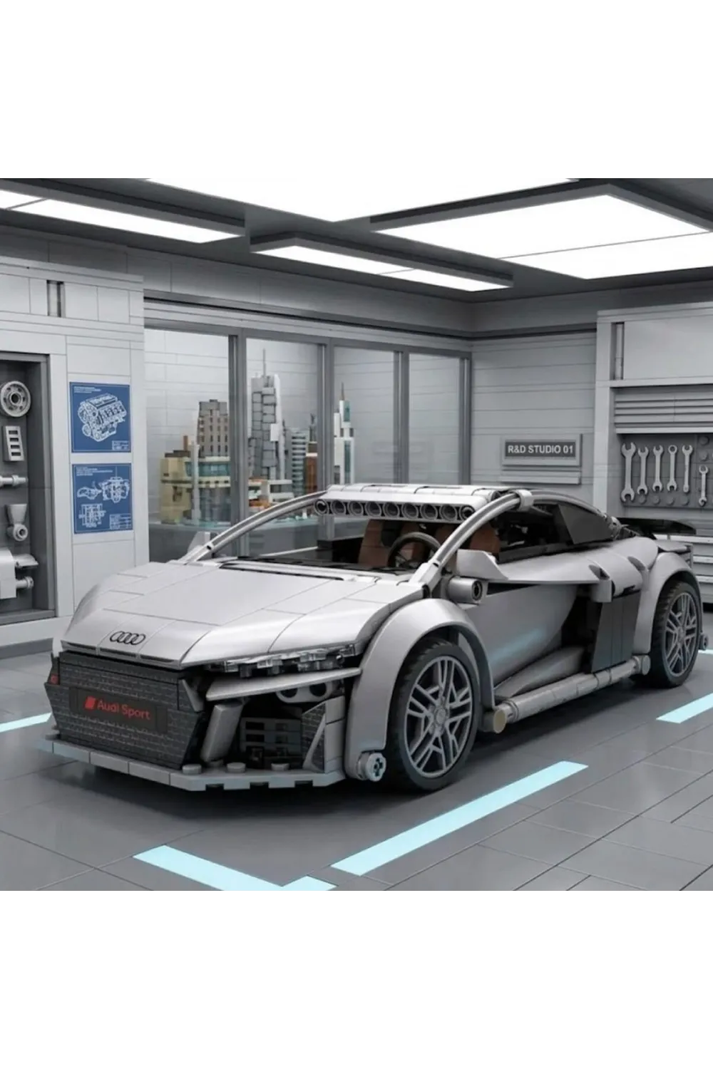 C57012W CADA AUDİ R8 536 PARÇA BLOCK OYUNCAK