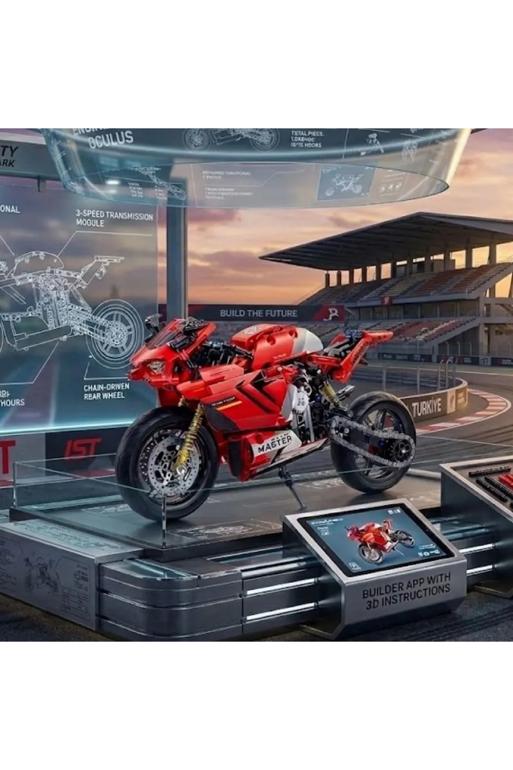 C64051W CADA SUZUKİ HAYABUSA 1043 PARÇA BLOCK OYUNCAK