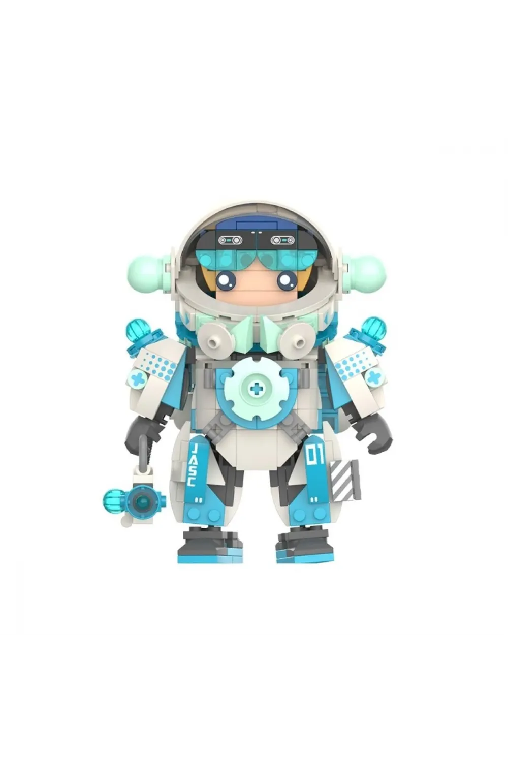JK9107 JAKİ ASTRONOT MAVİ 488 PARÇA BLOCK OYUNCAK