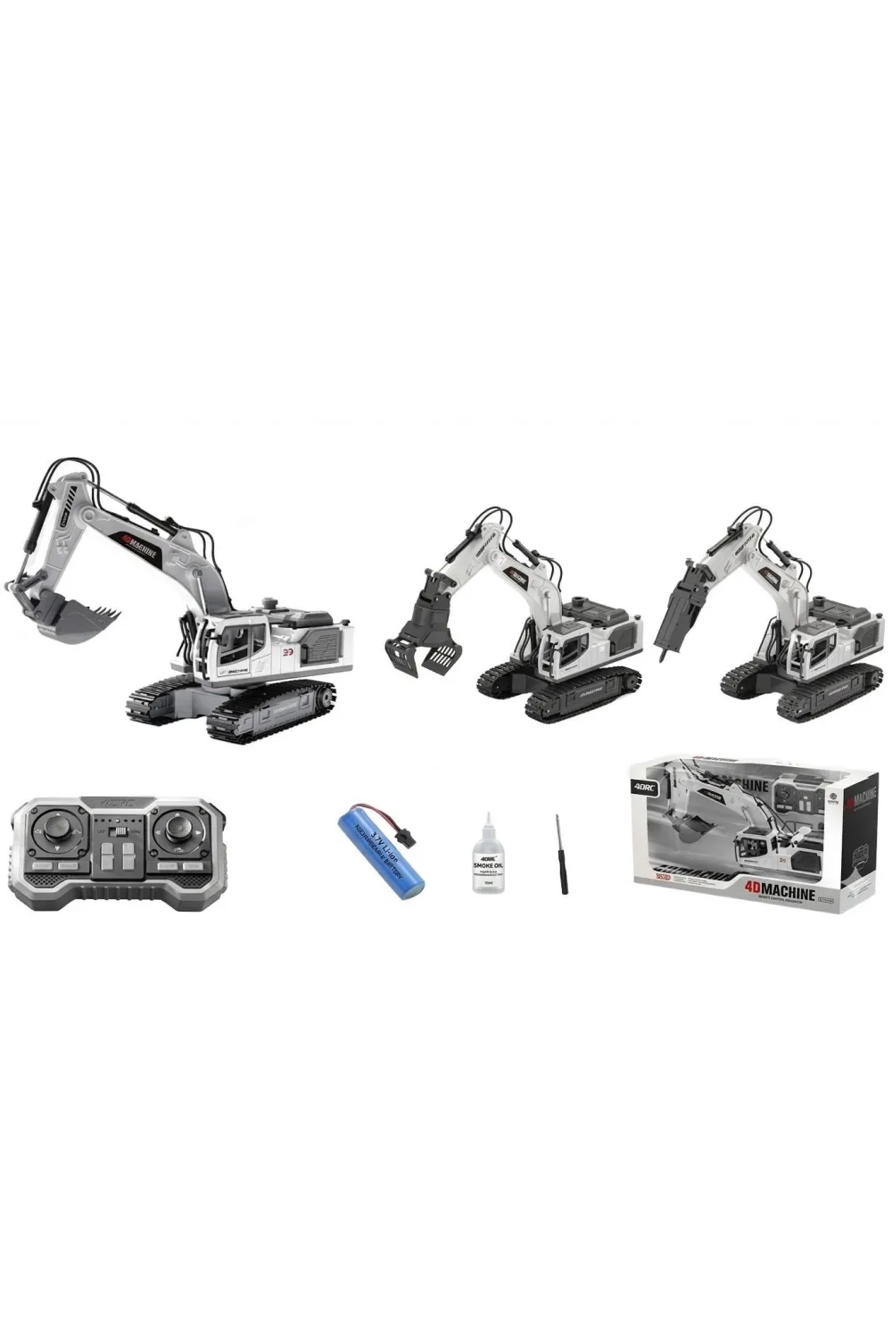 4D-E3 METAL DEĞİŞEBİLEN 3 BAŞLIKLI DUMAN ATAN İŞ MAKİNASI