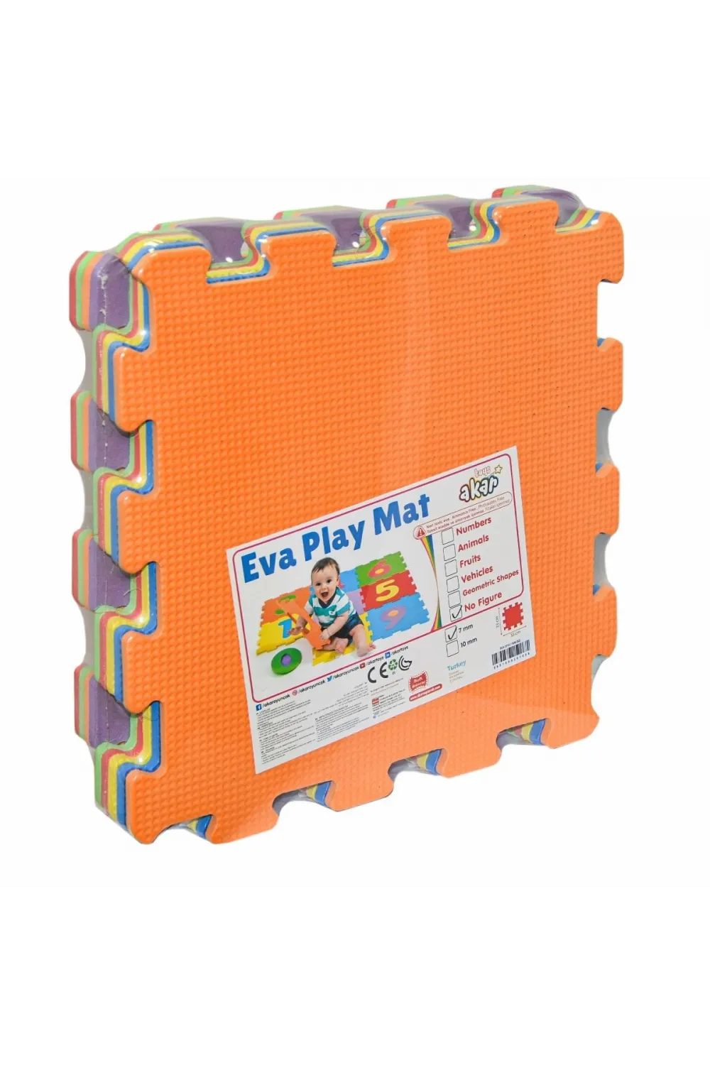 91-006 Eco Eva Yer Matı 33X33-7 mm Düz -Akar