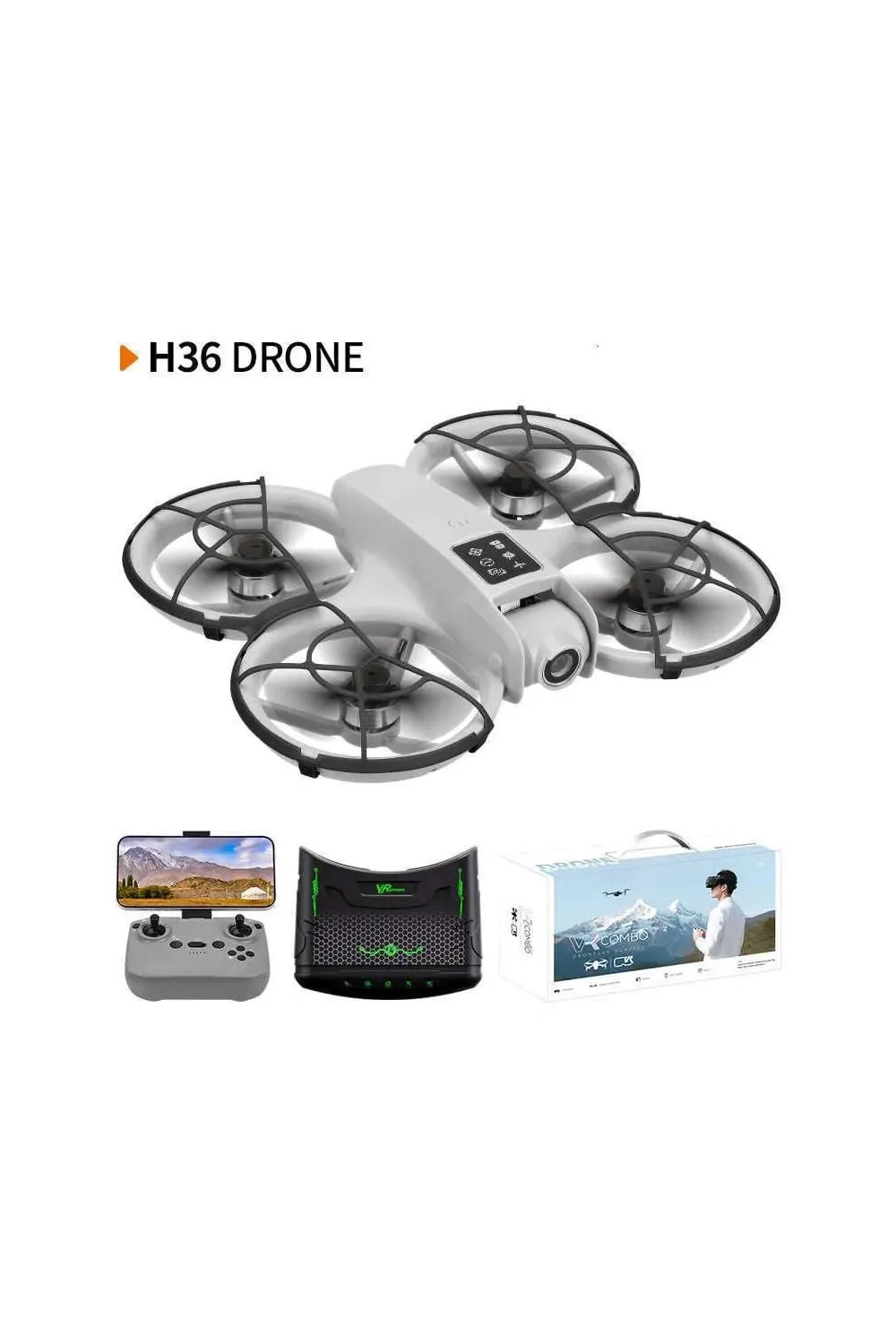 H36 VR GÖZLÜKLÜ HD KAMERALI FIRÇASIZ MOTORLU DRON