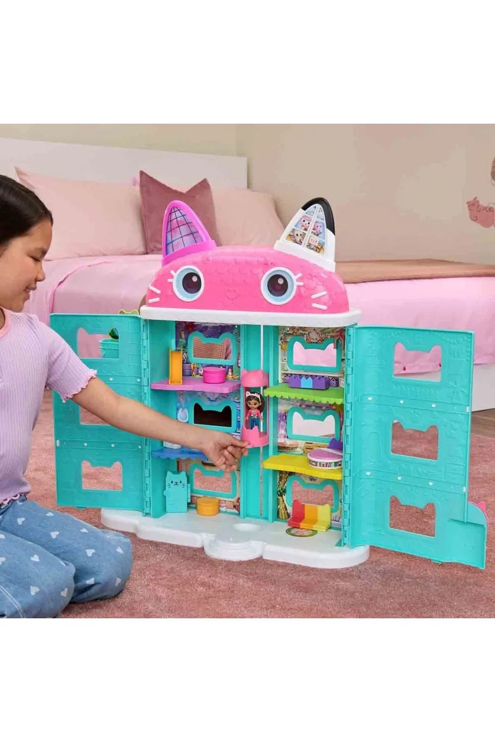 S00008876 SUN-SPM-FİGÜR OYUN SET GABBY S DOLLHOUSE SEVİMLİ BEBK EVİ GABBY