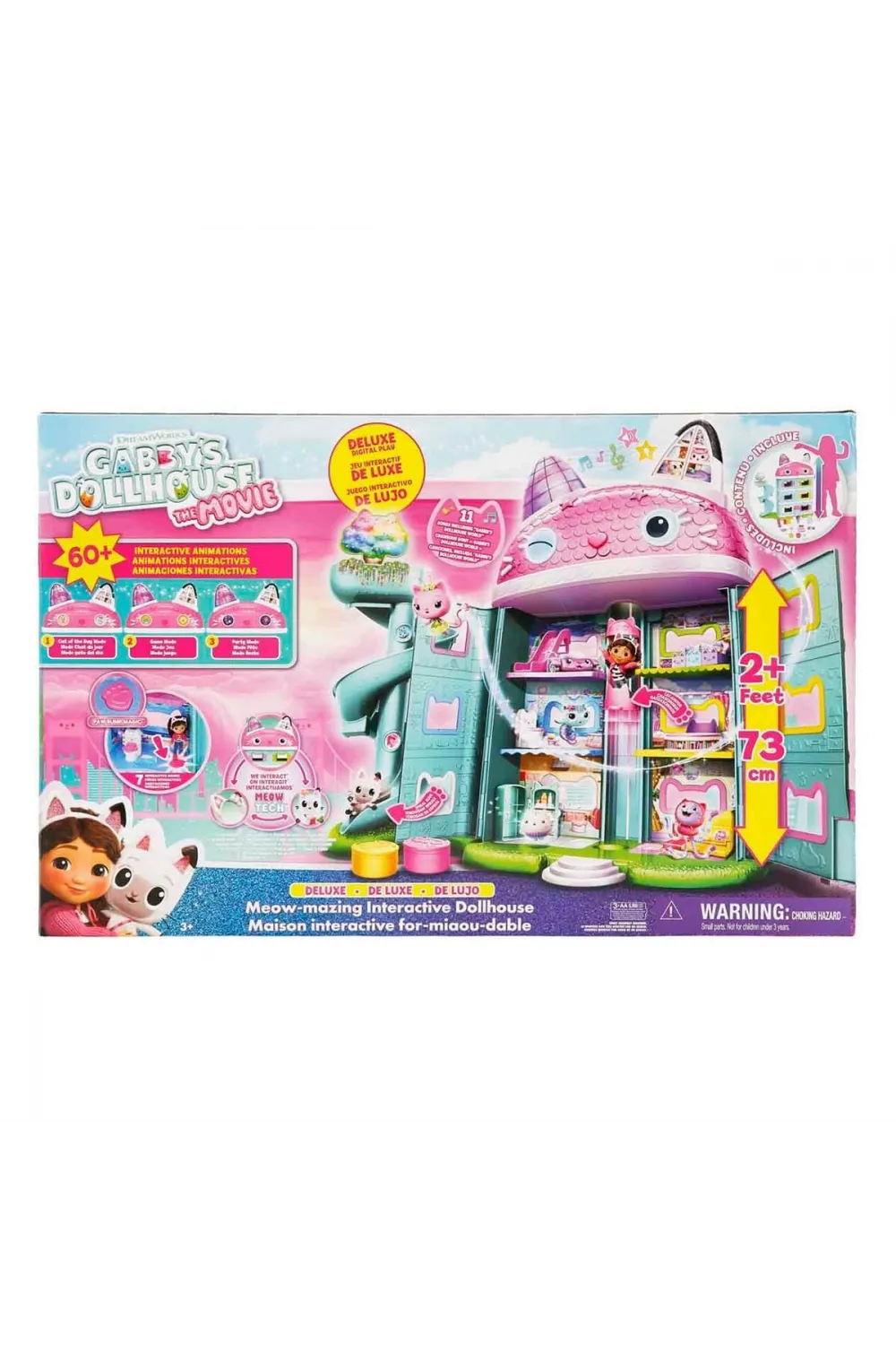 S00008891 SUN-SPM-FİGÜR OYUN SET GABBY S DOLLHOUSE DELUXE BEBK EVİ SES IŞIK GABB