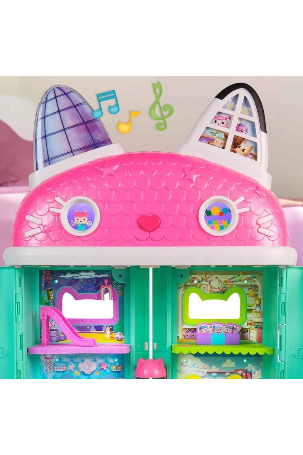S00008891 SUN-SPM-FİGÜR OYUN SET GABBY S DOLLHOUSE DELUXE BEBK EVİ SES IŞIK GABB