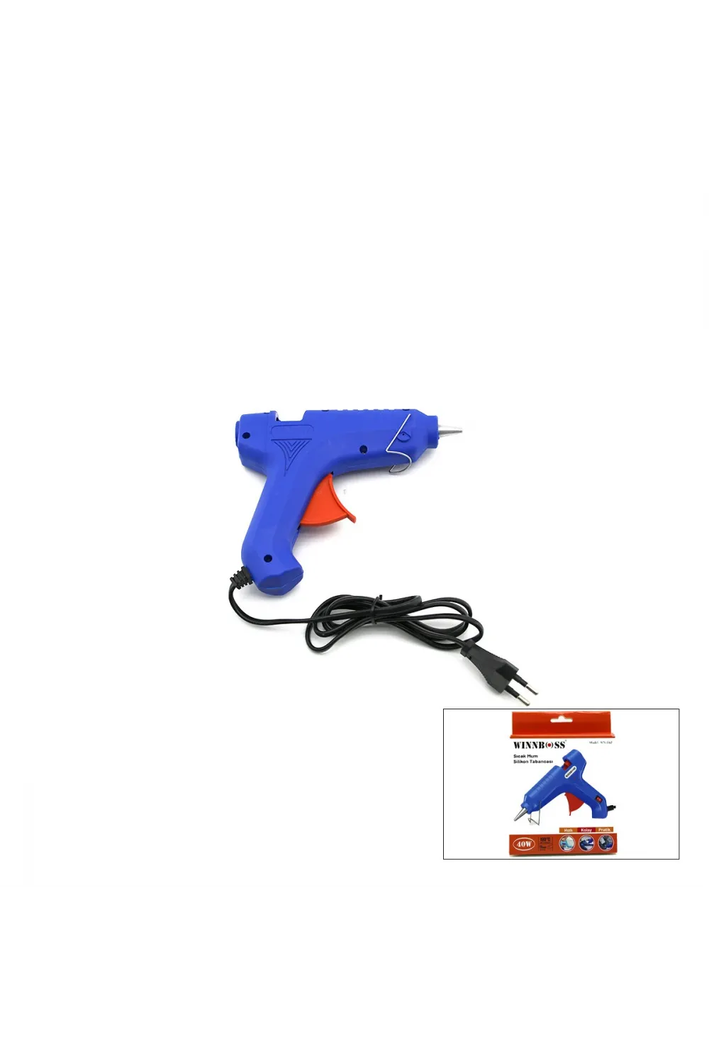 40 W Anahtarlı Sıcak Kalın Mum Silikon Tabancası 190℃ Ve 11 Mm IEG4AM8